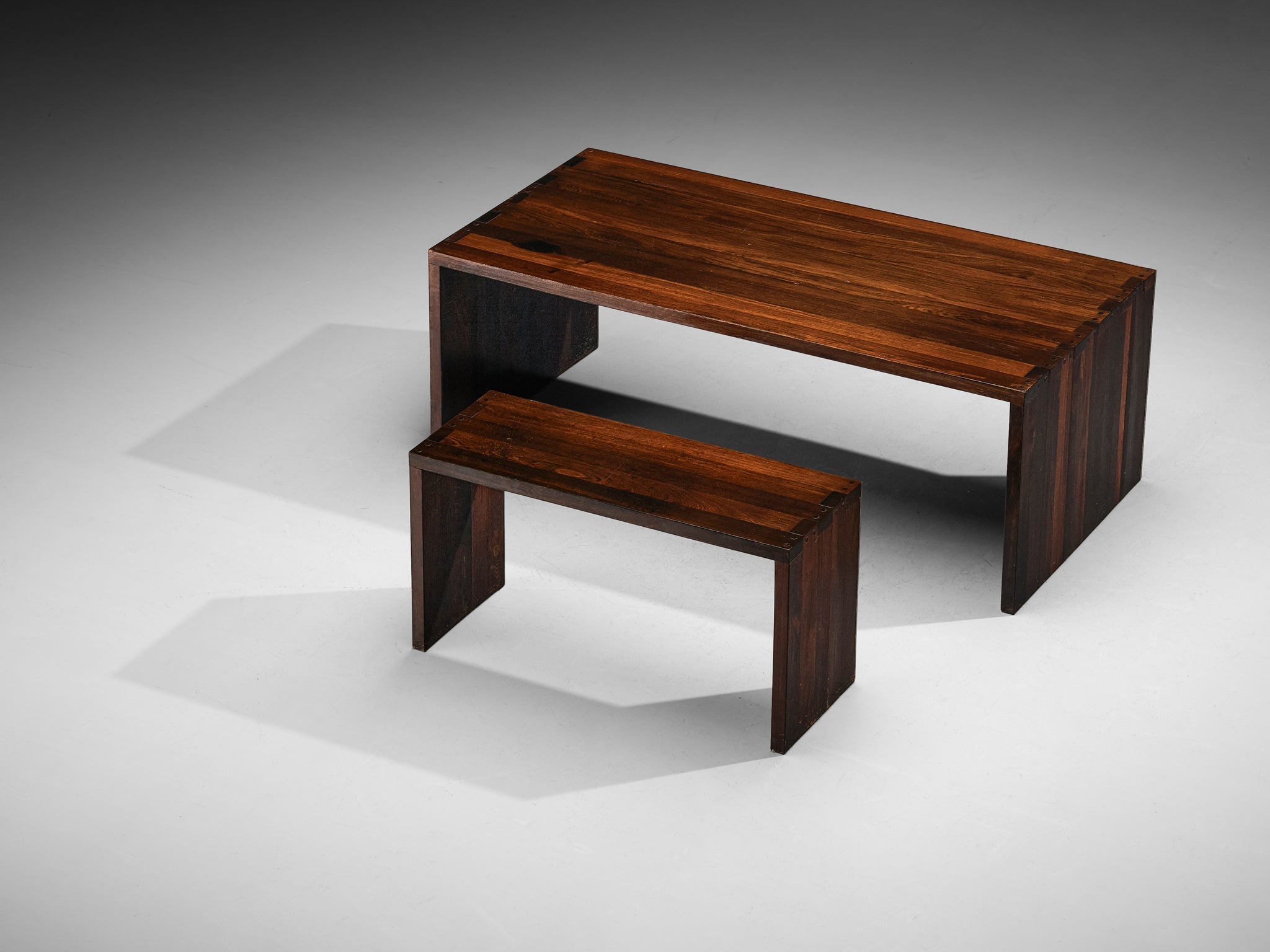 Free-Standing Corner Desk in Solid Wengé tables Morentz