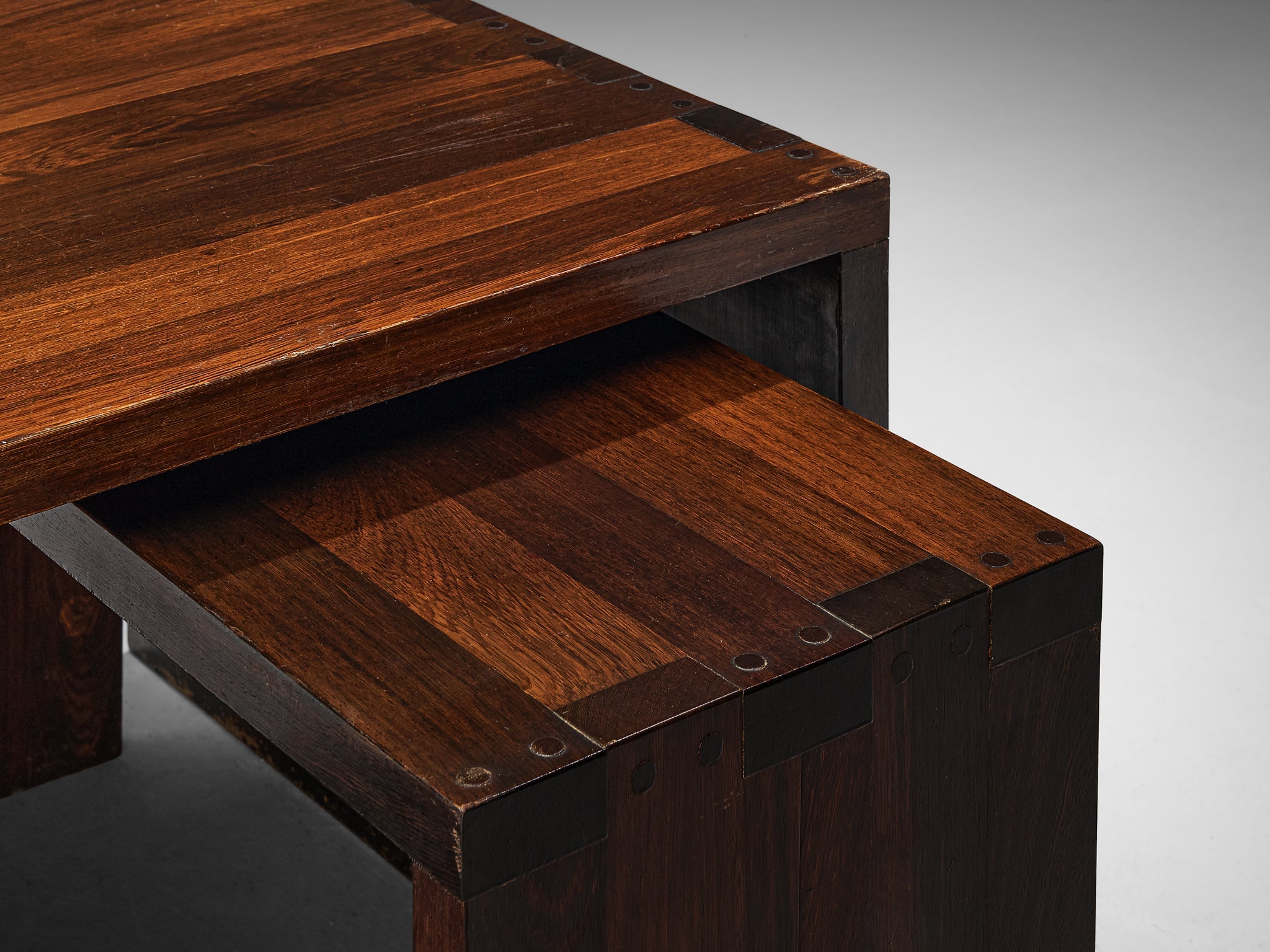 Free-Standing Corner Desk in Solid Wengé tables Morentz