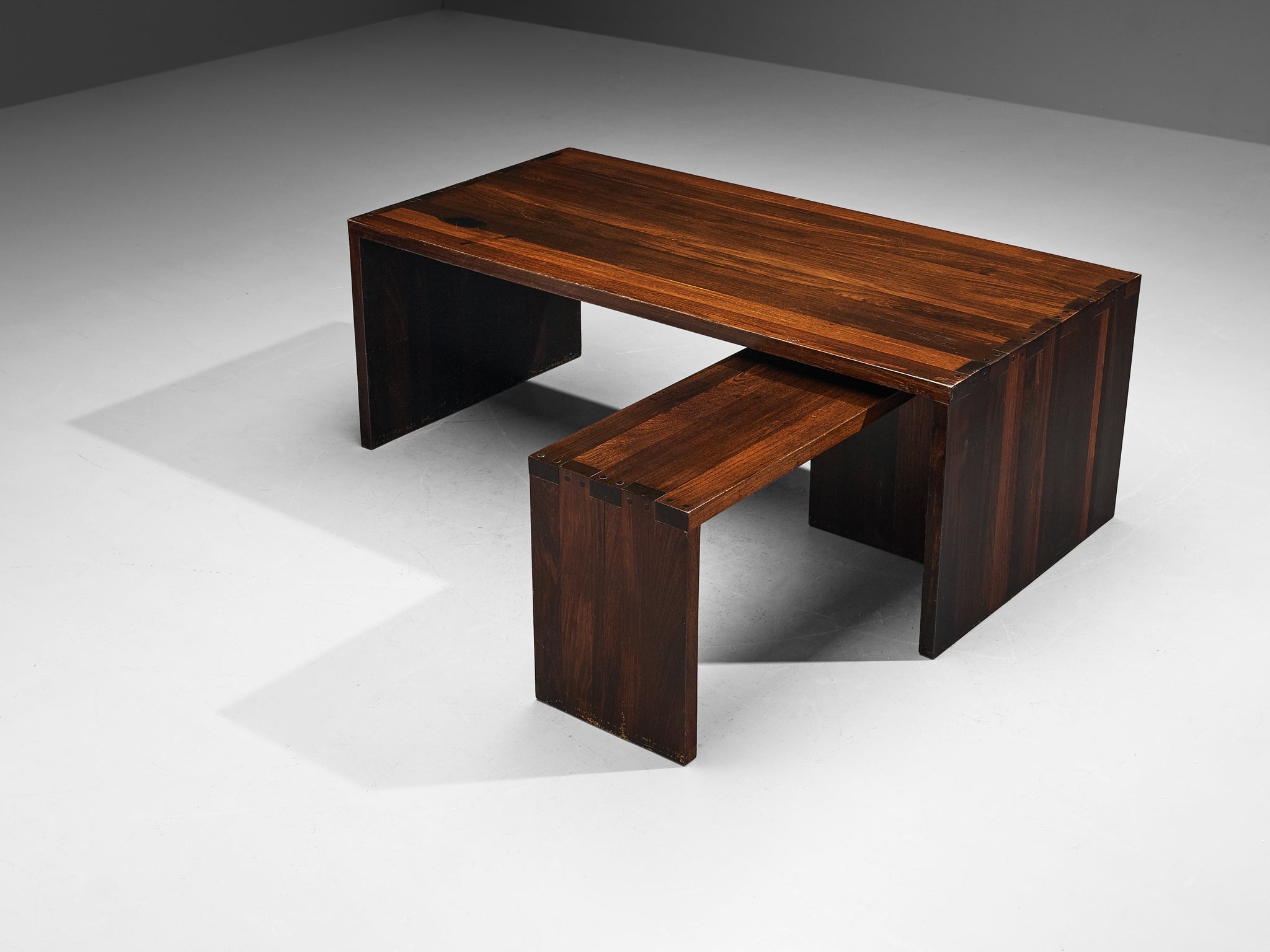 Free-Standing Corner Desk in Solid Wengé tables Morentz