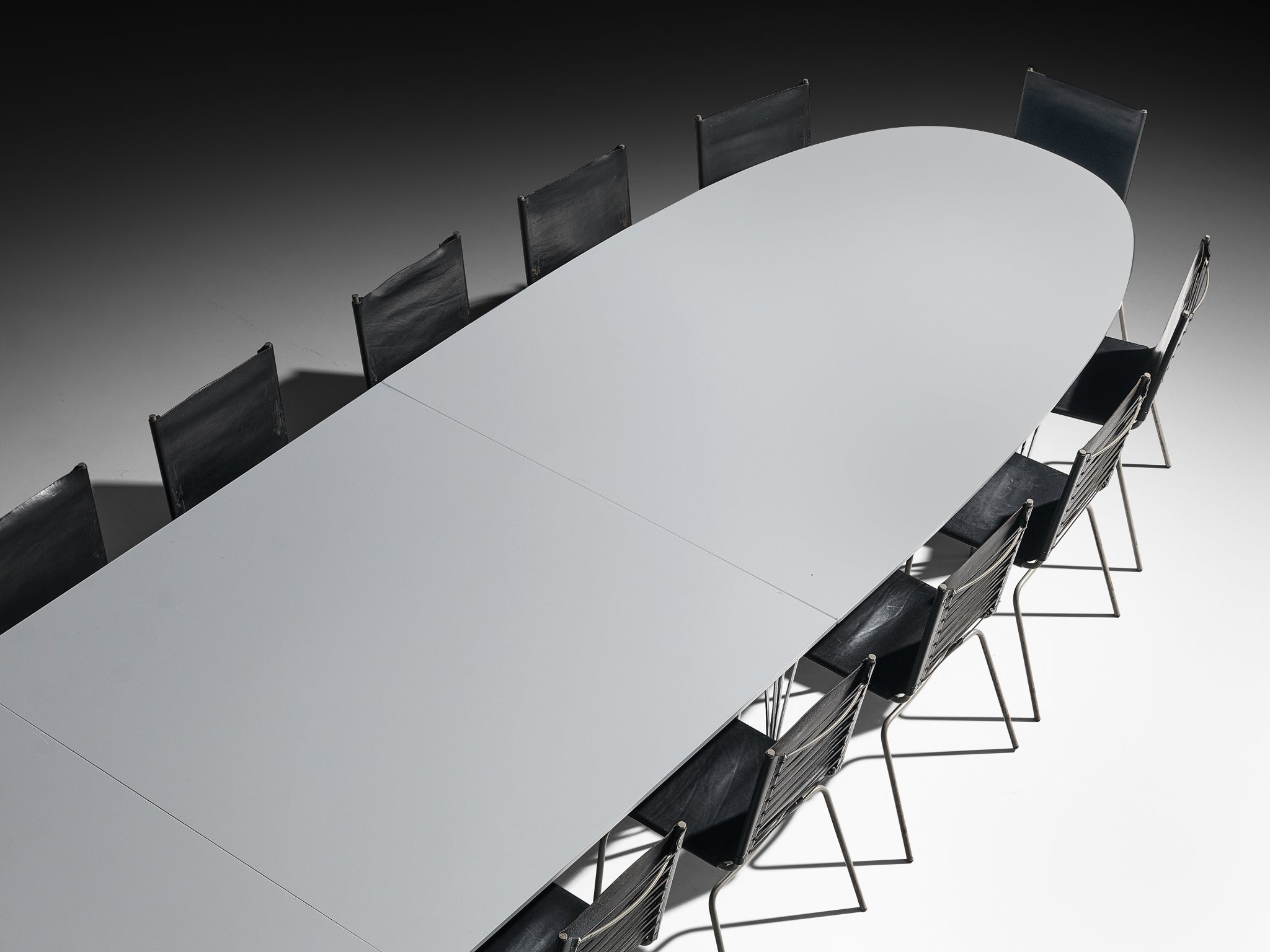 Bruno Mathsson & Piet Hein Super-Ellipse Table with Fabiaan Van Severen Chairs Tables Morentz