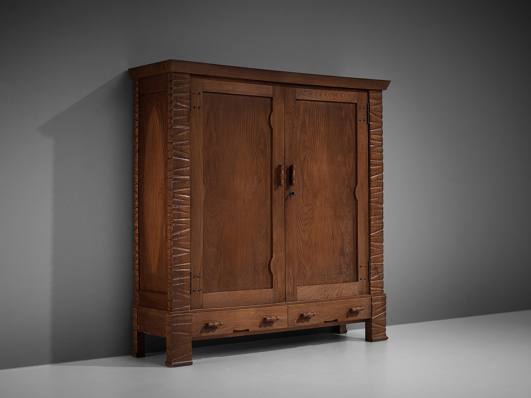 Ernesto Valabrega Large Highboard in Chestnut