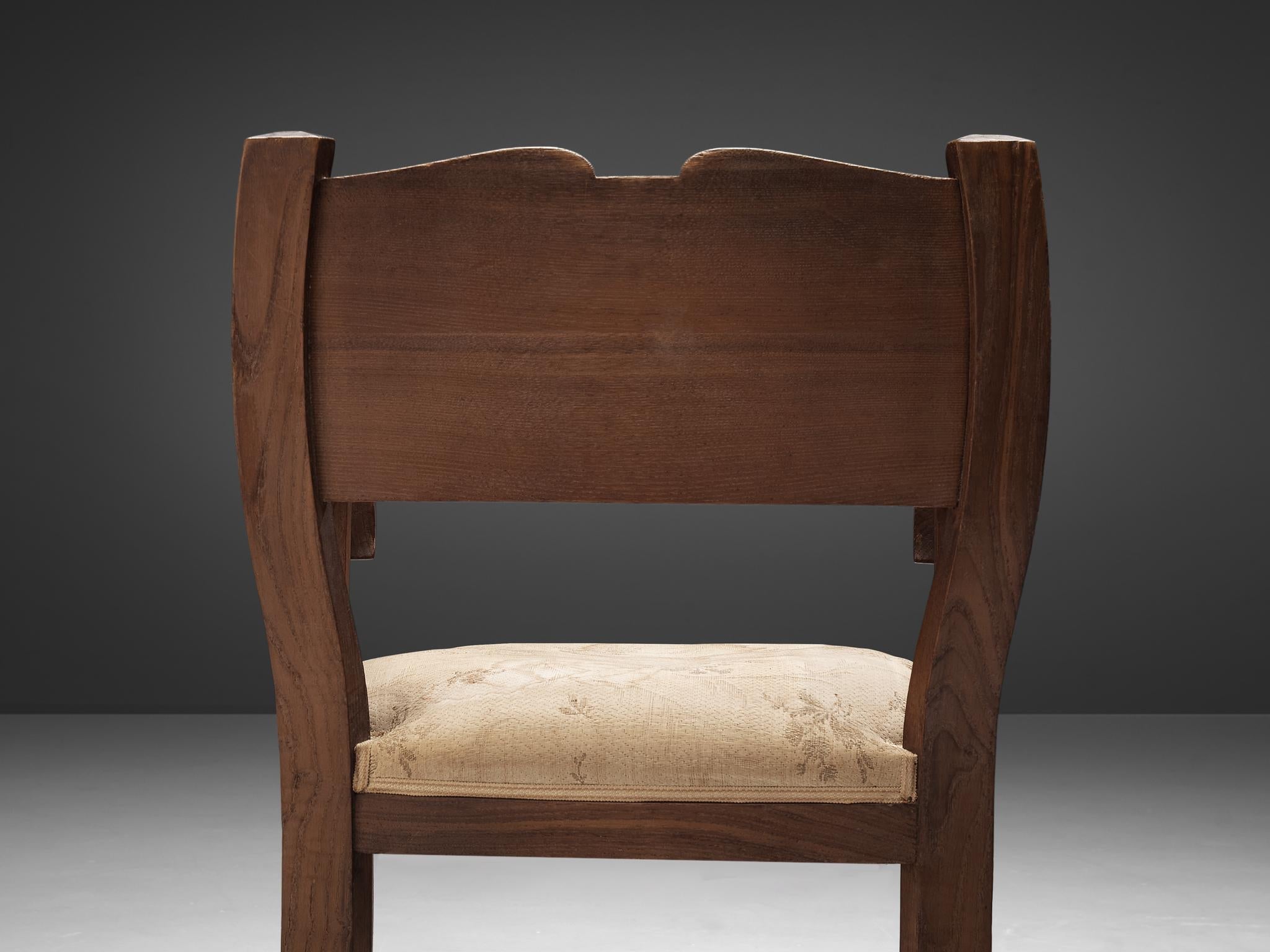 Ernesto Valabrega Rare Armchair in Oak seating Morentz