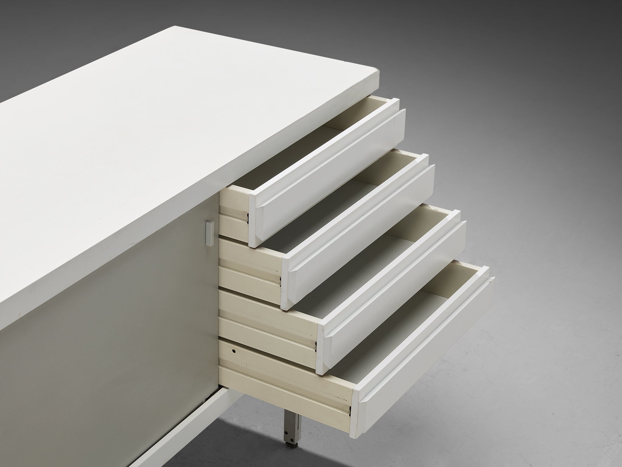 Horst Brüning for Behr Minimalist Sideboard with White and Grey Layout case pieces and storage cabinets Morentz