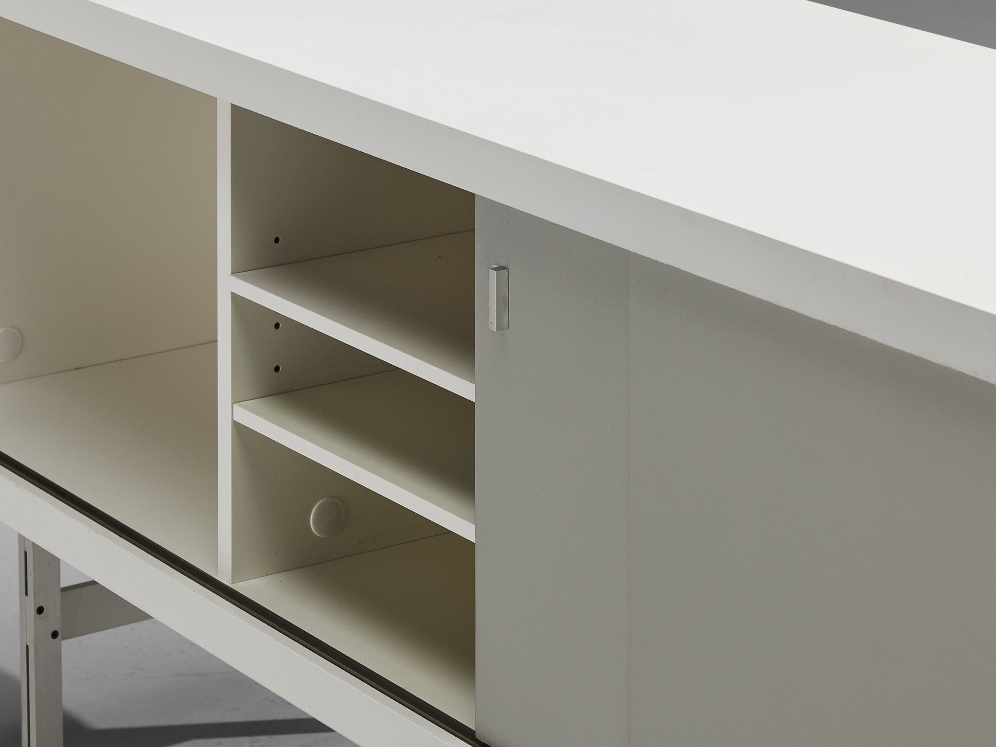 Horst Brüning for Behr Minimalist Sideboard with White and Grey Layout case pieces and storage cabinets Morentz