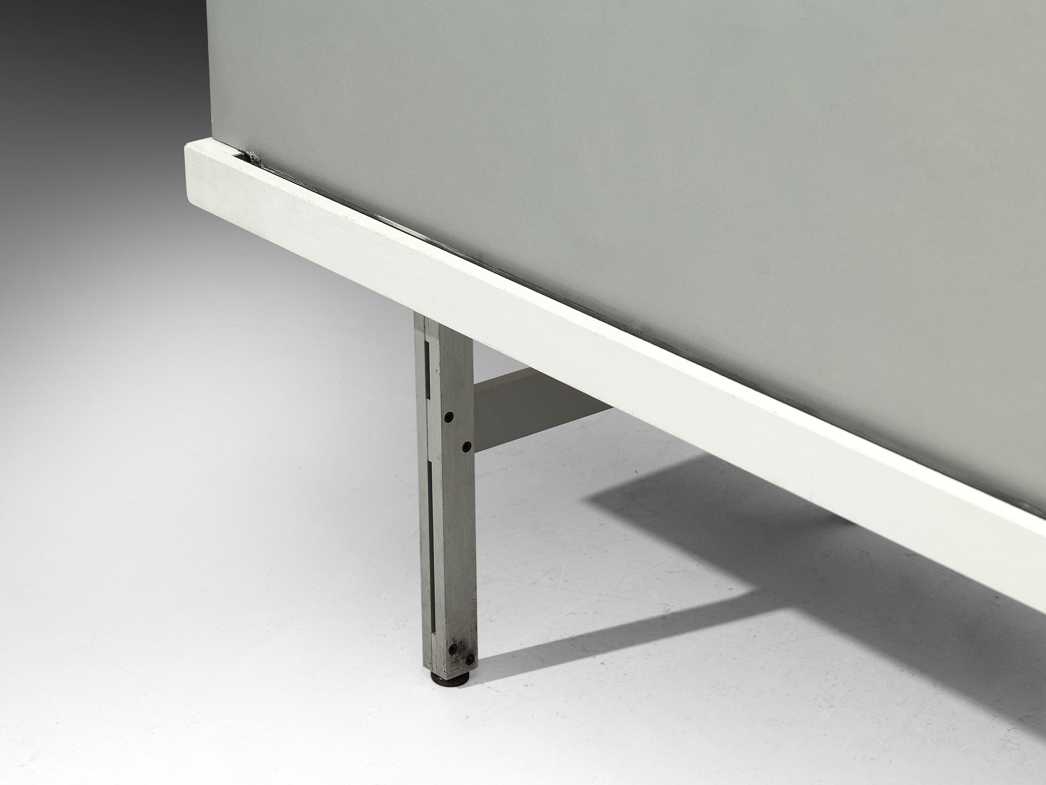 Horst Brüning for Behr Minimalist Sideboard with White and Grey Layout Case pieces and storage cabinets Morentz