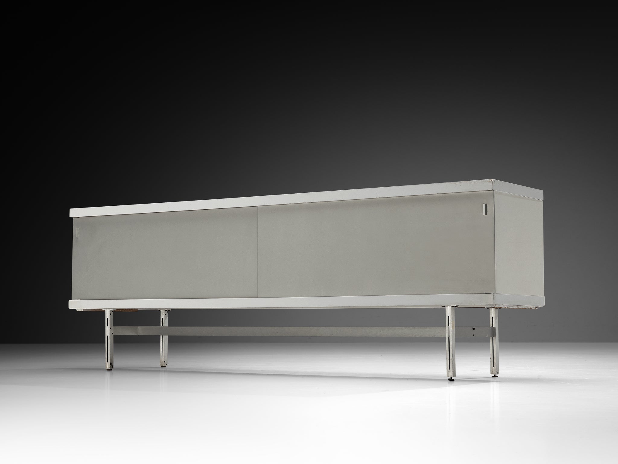 Horst Brüning for Behr Minimalist Sideboard with White and Grey Layout Case pieces and storage cabinets Morentz
