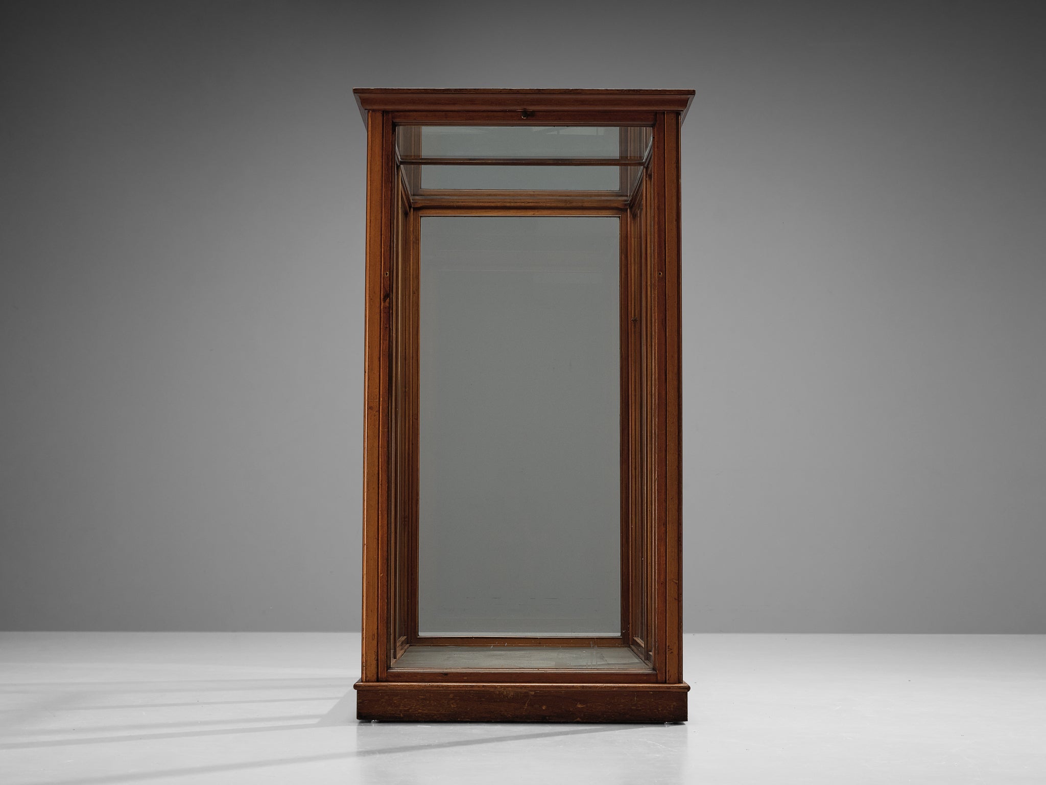 Large Danish Showcase in Mahogany and Glass case pieces and storage cabinets Morentz