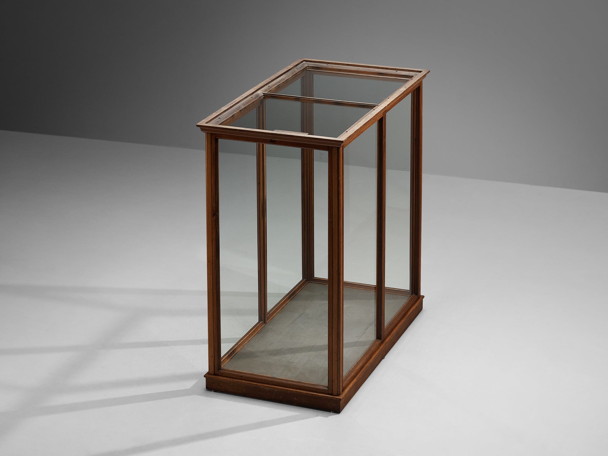 Large Danish Showcase in Mahogany and Glass case pieces and storage cabinets Morentz