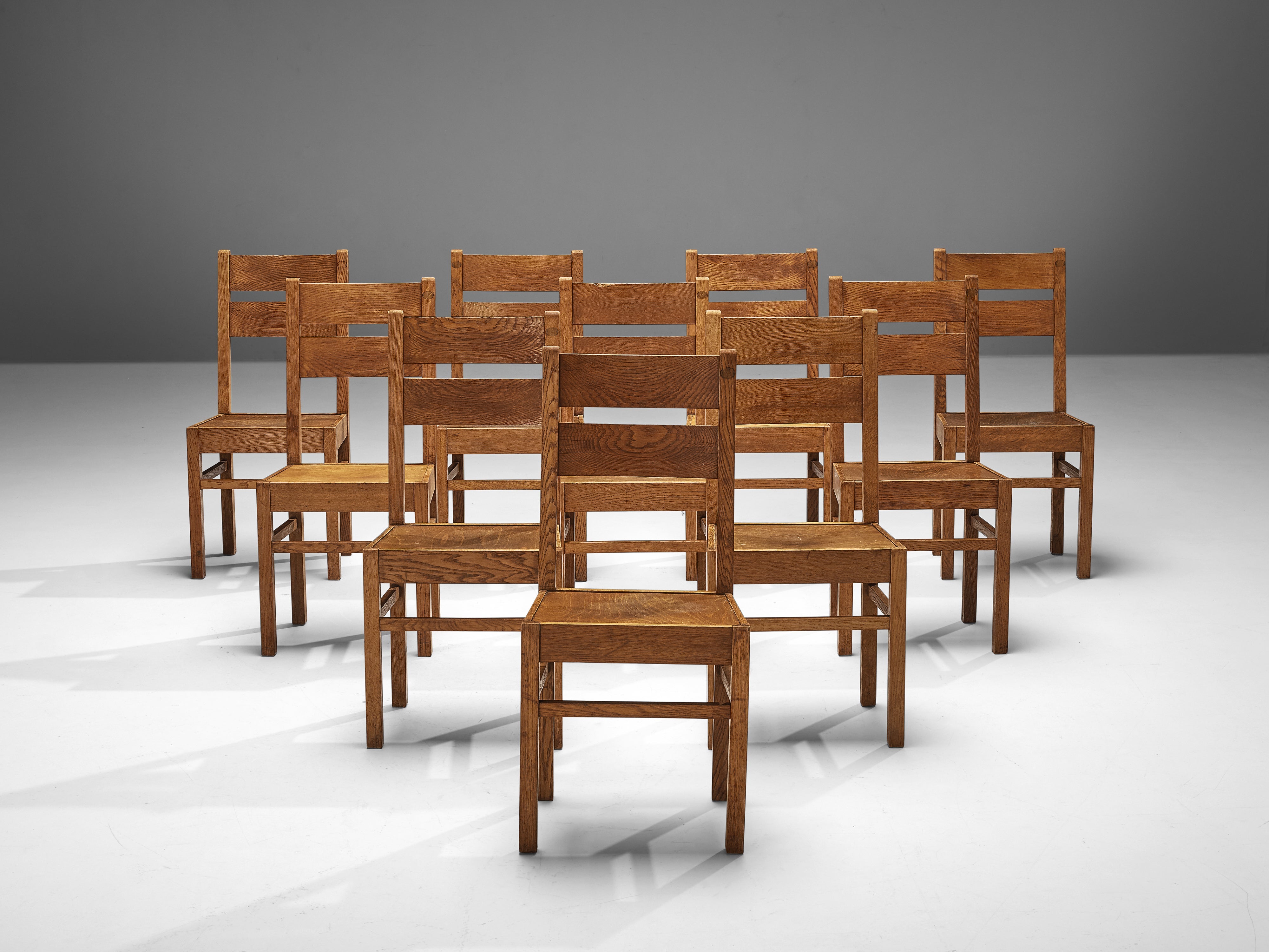 Dutch Dining Chairs in Oak seating Morentz