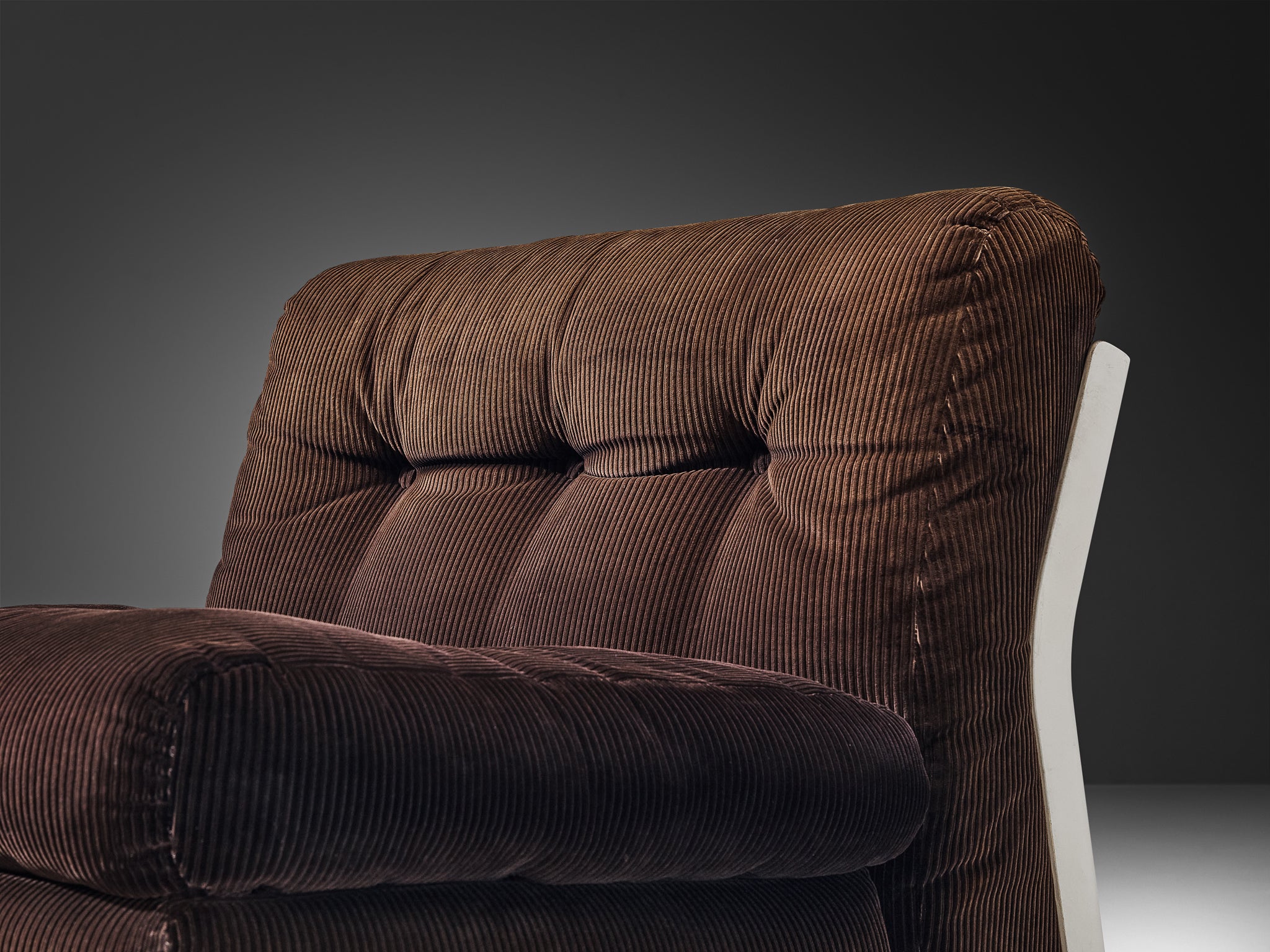 Mario Bellini for C&B Italia Modular 'Amanta' Seating Element in Brown Corduroy Seating Morentz