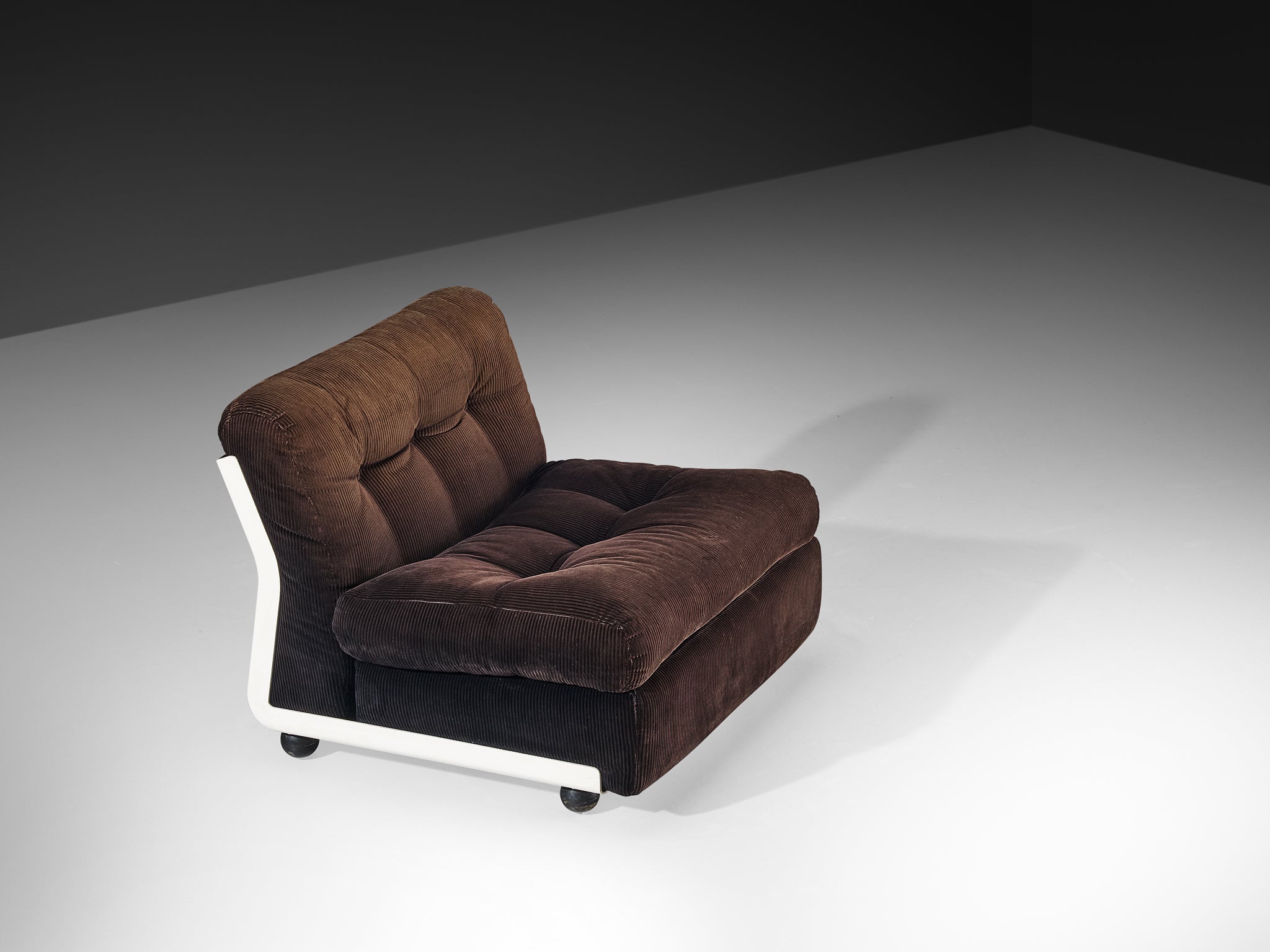 Mario Bellini for C&B Italia Modular 'Amanta' Seating Element in Brown Corduroy Seating Morentz