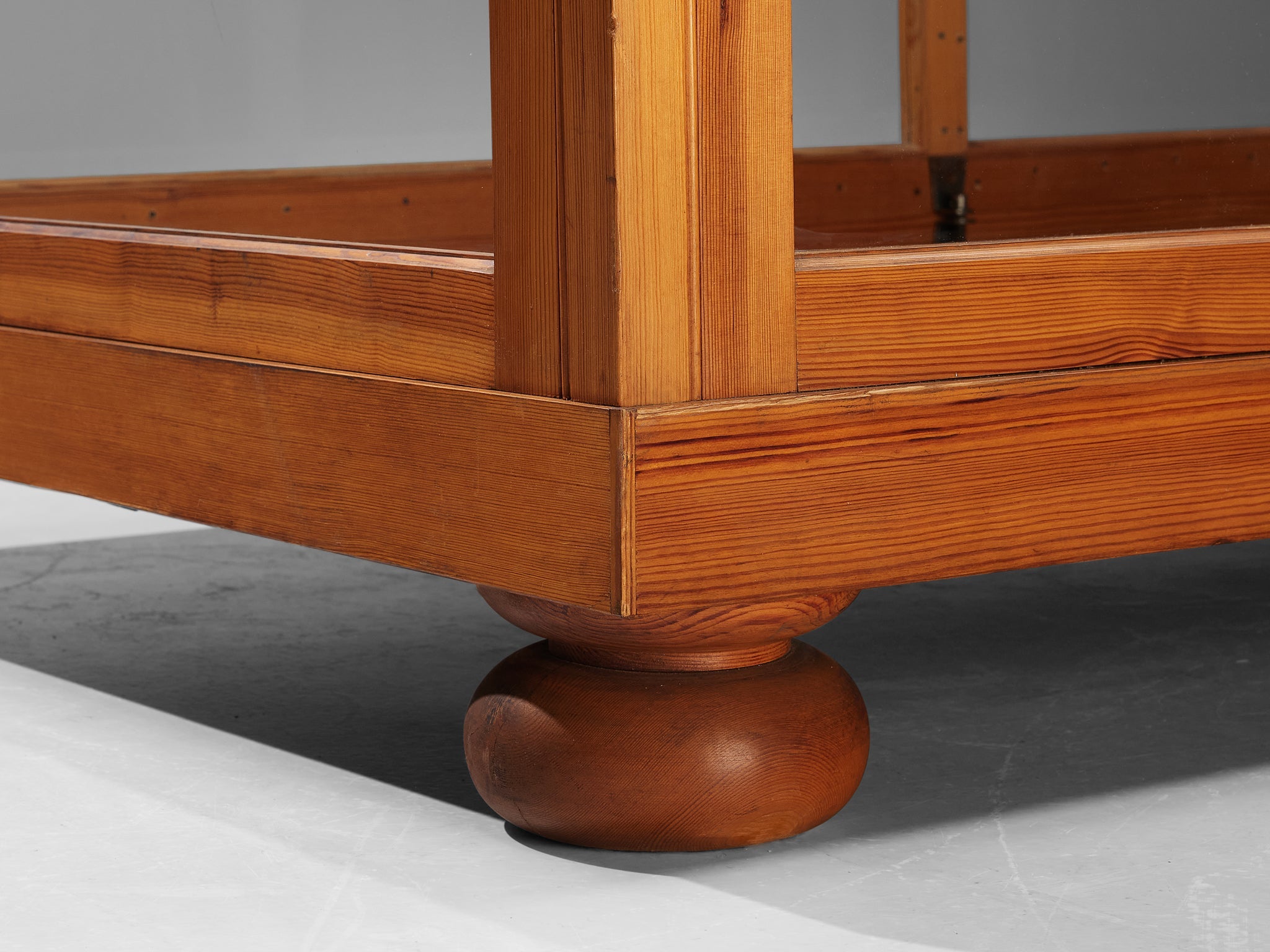 Large Showcase in Pine and Glass case pieces and storage cabinets Morentz