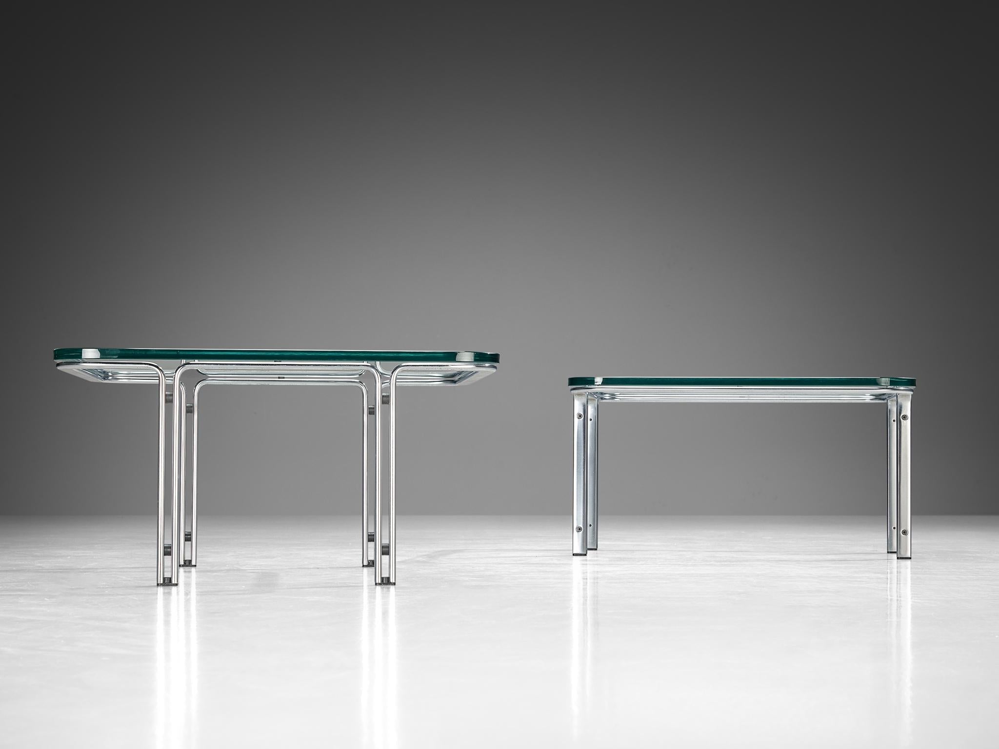 Horst Brüning for Kill International Cocktail Tables in Glass and Steel tables Morentz