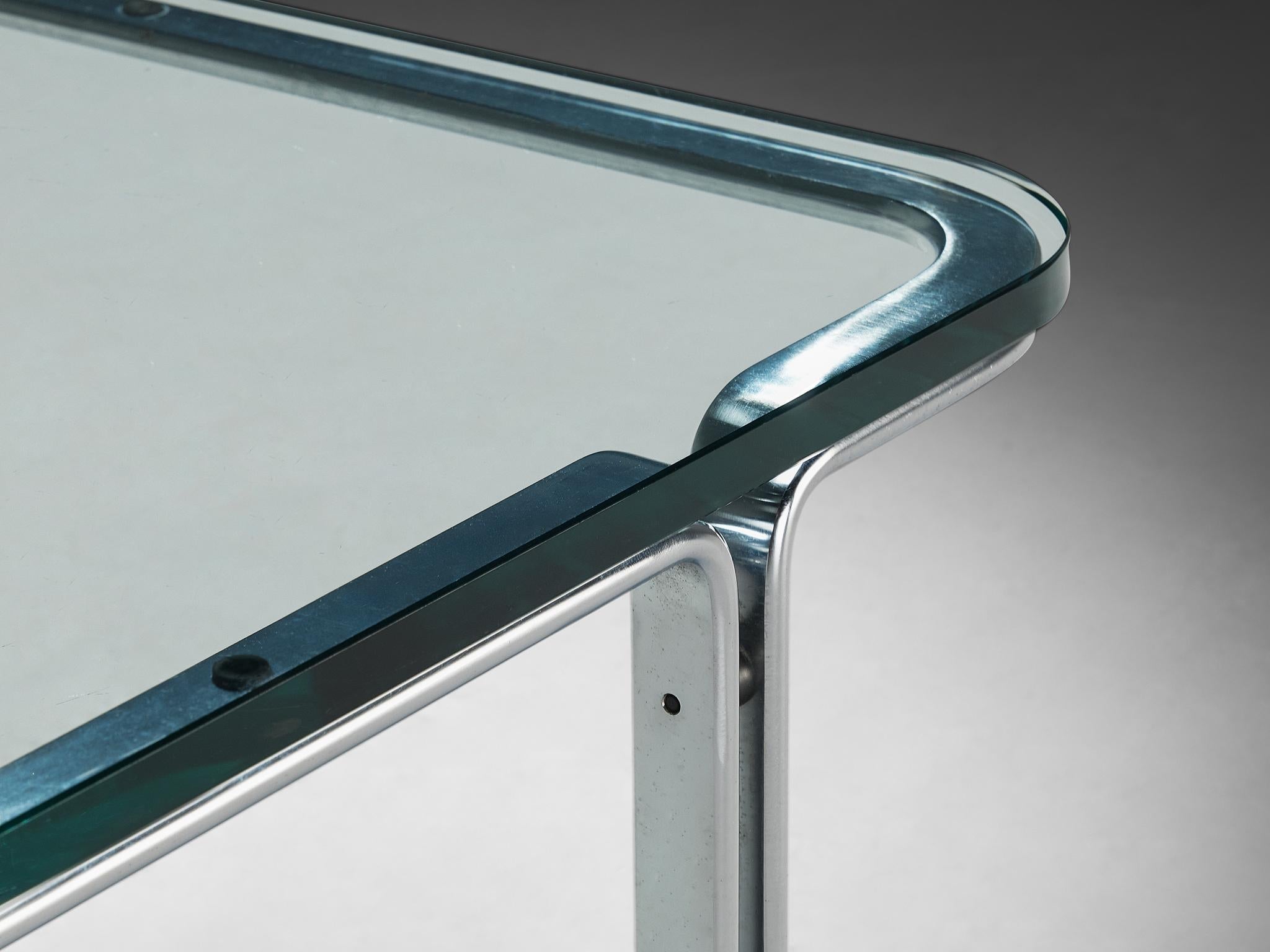Horst Brüning for Kill International Cocktail Table in Glass and Steel tables Morentz