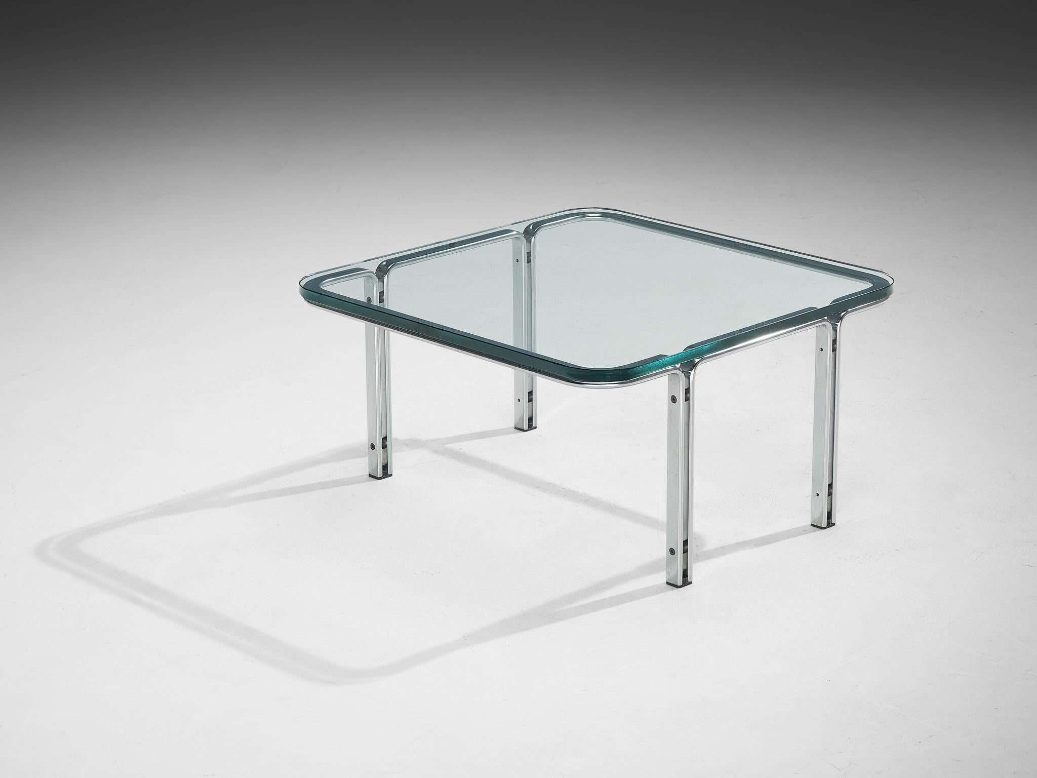 Horst Brüning for Kill International Cocktail Table in Glass and Steel tables Morentz
