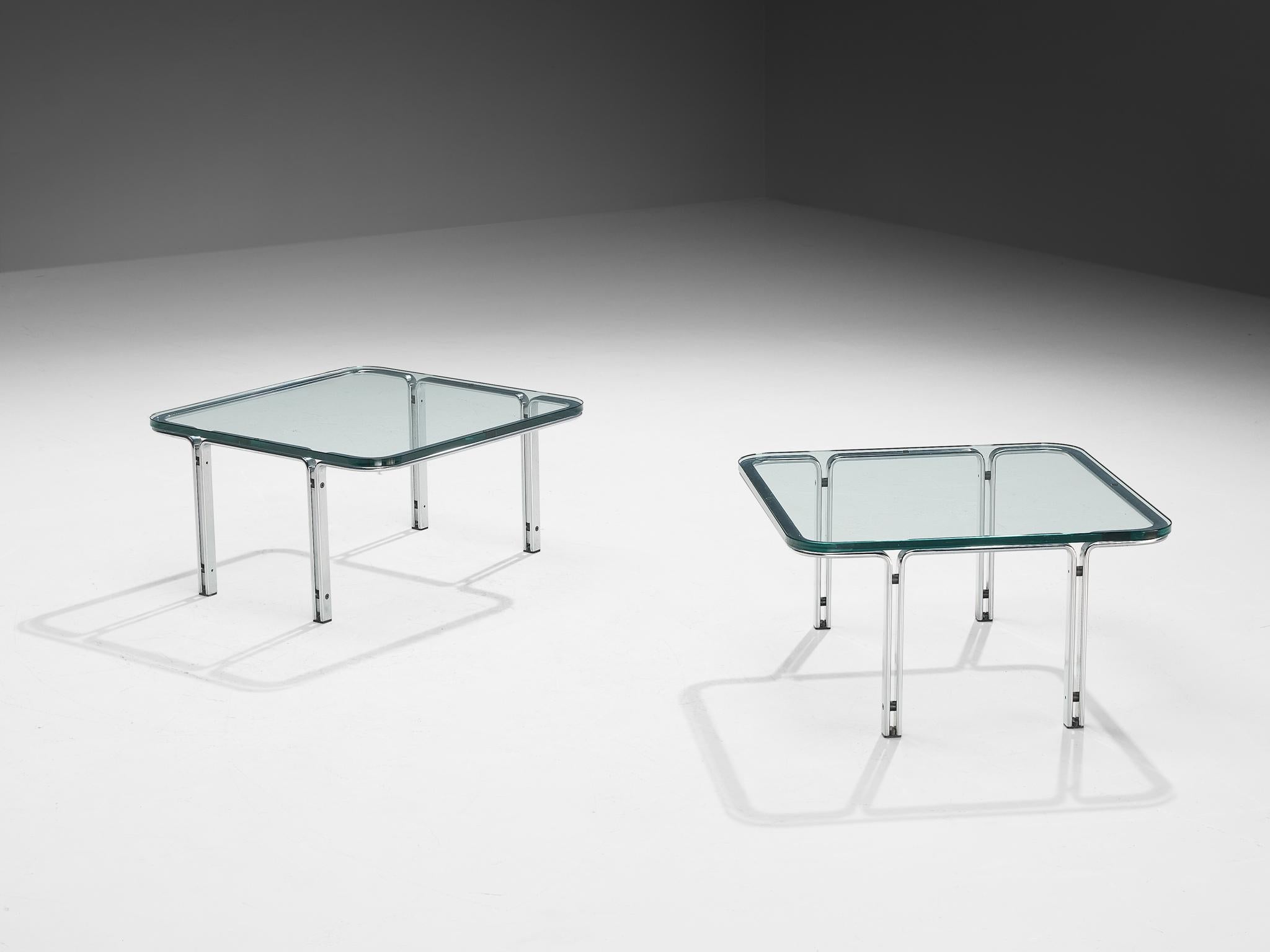 Horst Brüning for Kill International Cocktail Tables in Glass and Steel tables Morentz