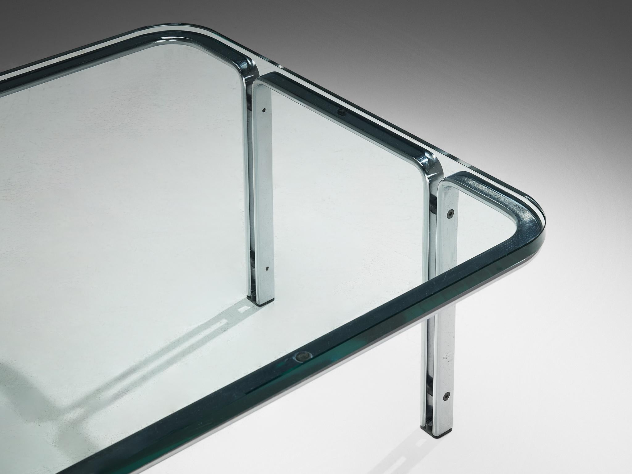 Horst Brüning for Kill International Cocktail Table in Glass and Steel tables Morentz