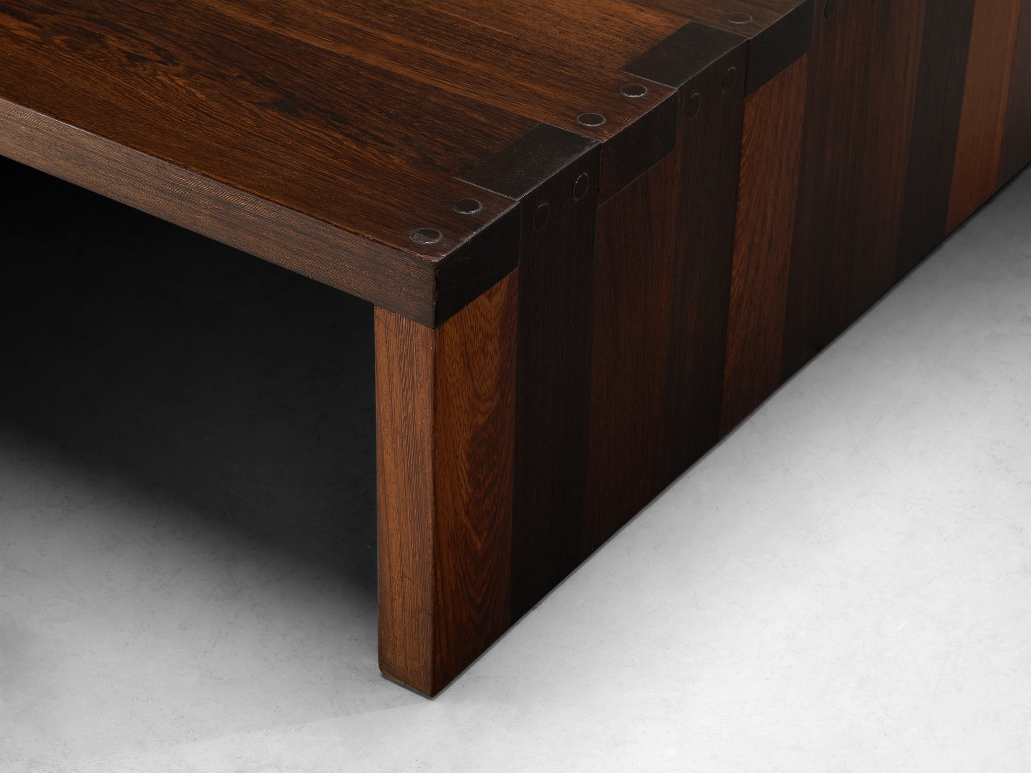 Architectural Coffee Table in Solid Wengé Wood Tables Morentz