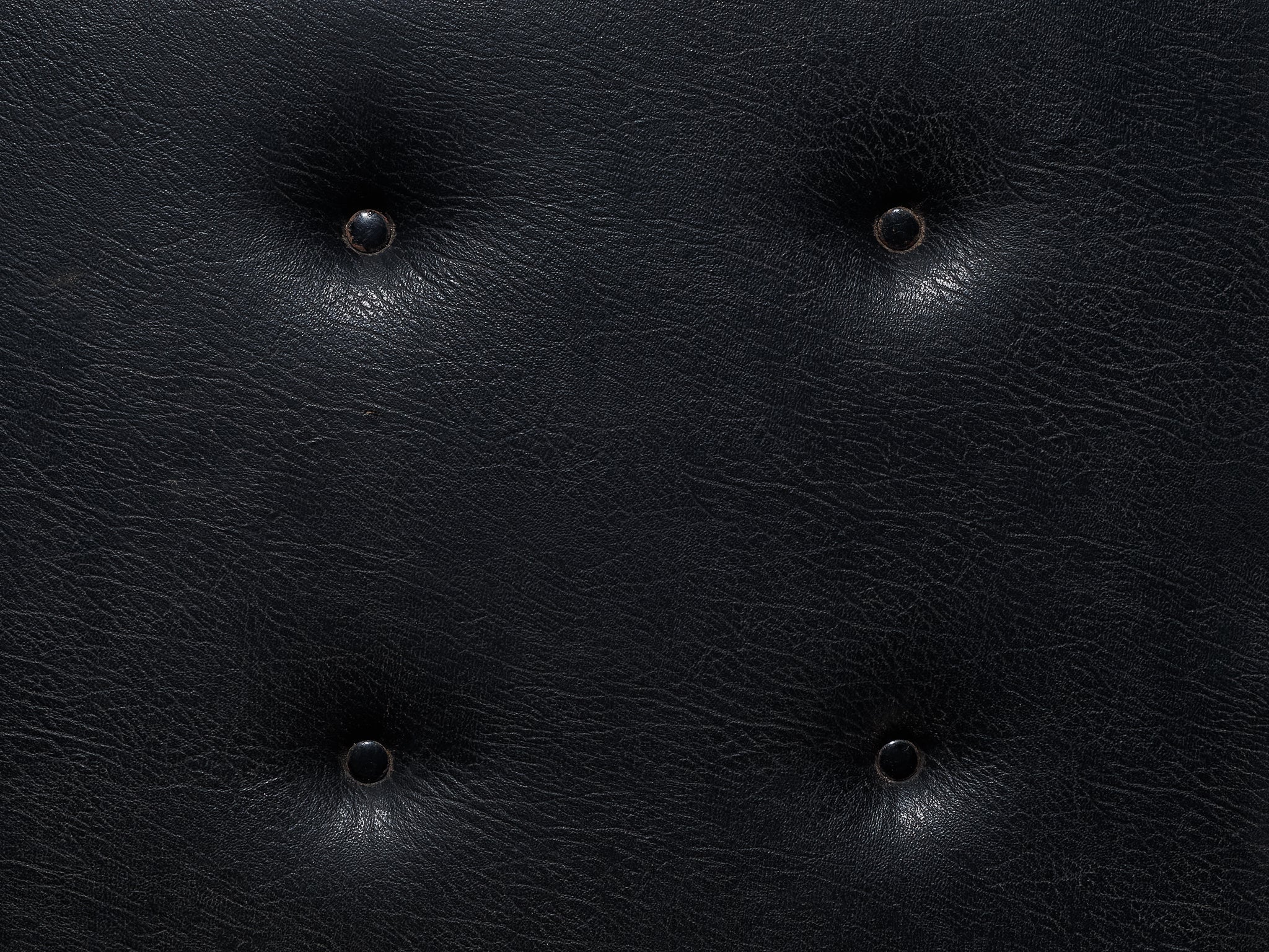 Mid-Century Modern Daybed or Bench in Teak and Black Upholstery seating Morentz