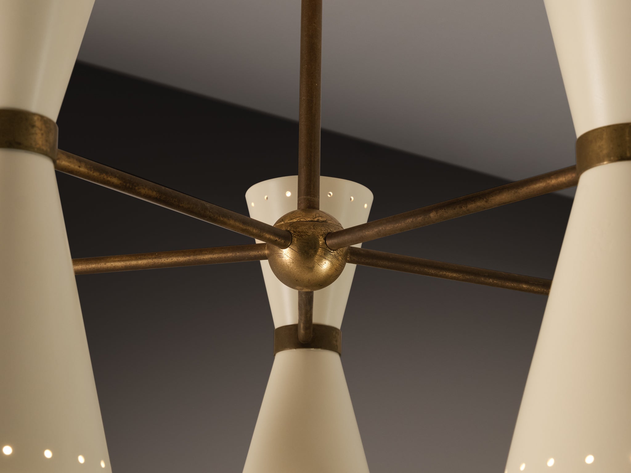 Italian Mid-Century Modern Chandelier Lighting Morentz