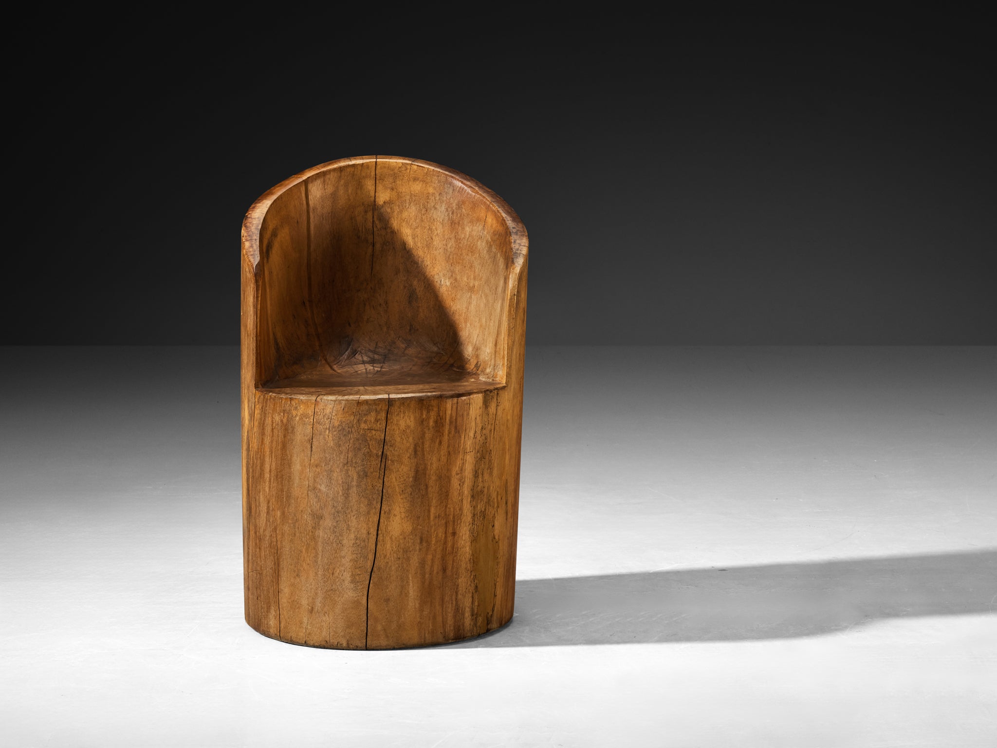 José Zanine Caldas Pilão Hand-Carved Chair in Brazilian Hardwood Seating Morentz