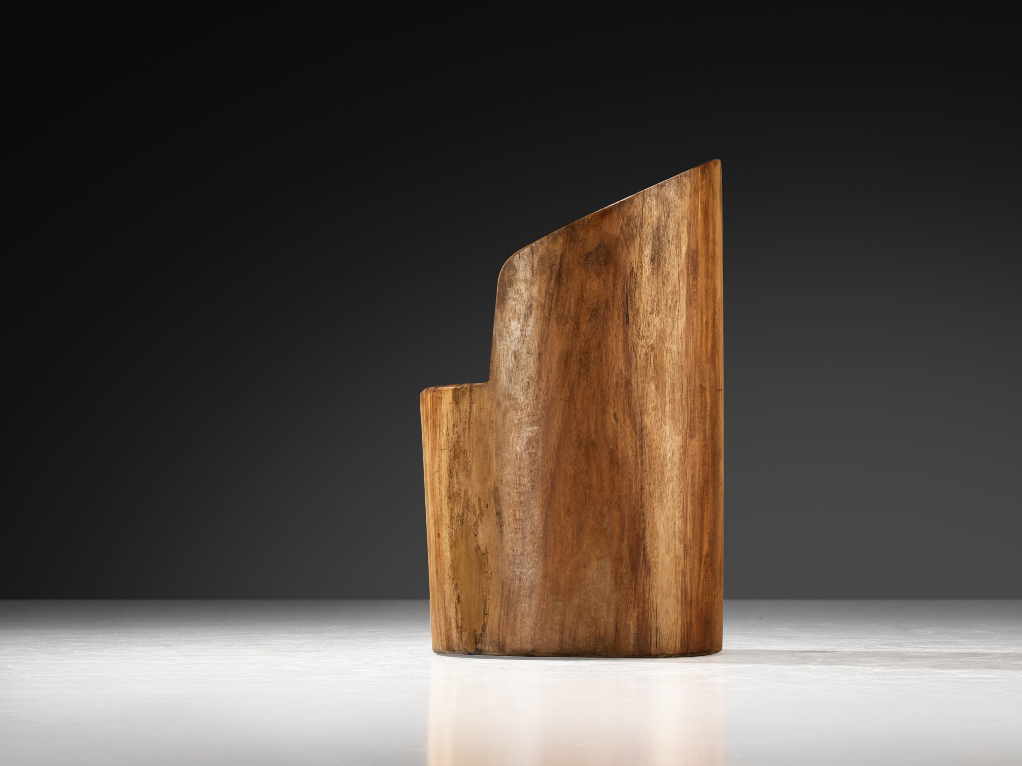 José Zanine Caldas Pilão Hand-Carved Chair in Brazilian Hardwood Seating Morentz