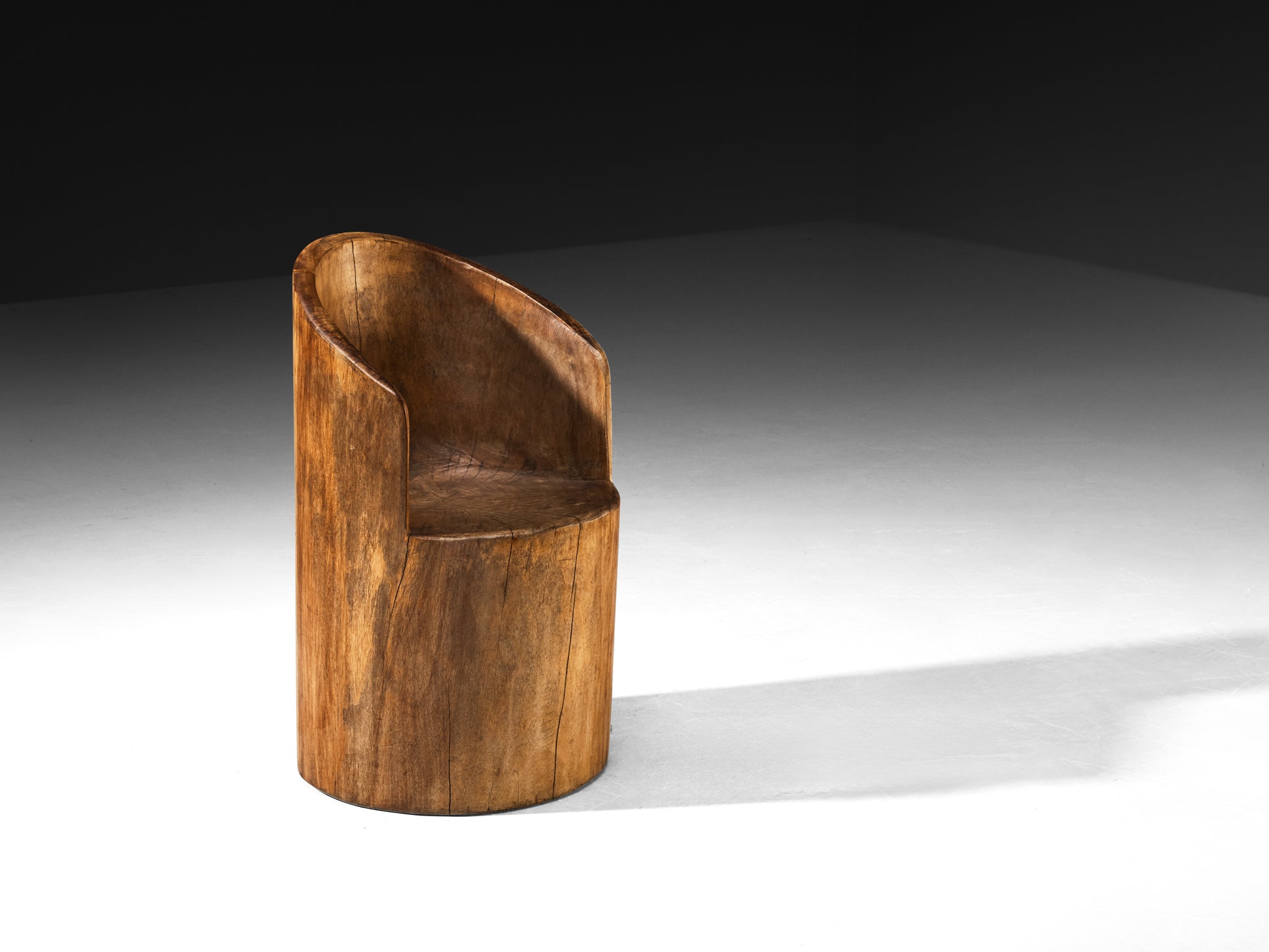 José Zanine Caldas Pilão Hand-Carved Chair in Brazilian Hardwood Seating Morentz