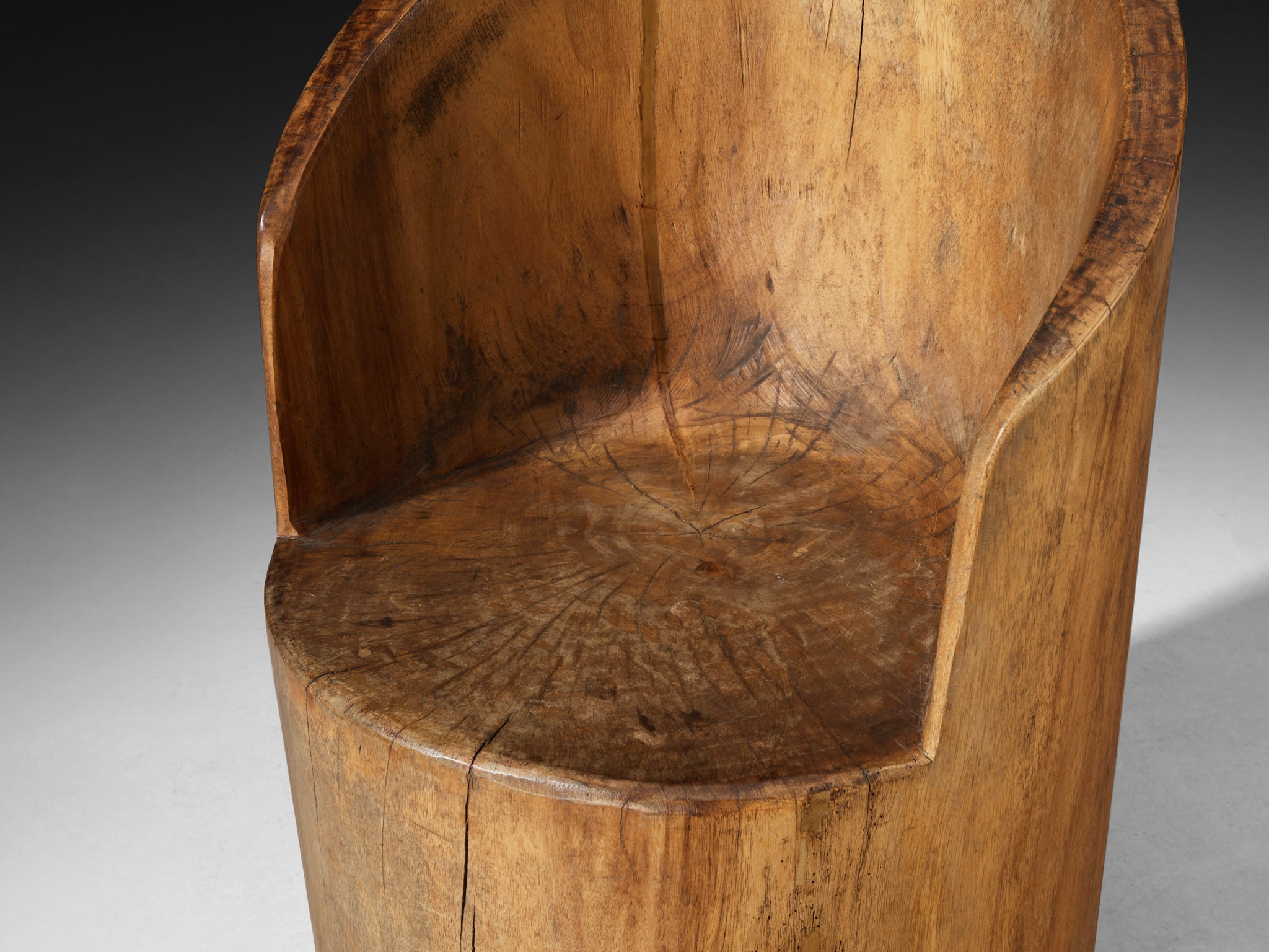 José Zanine Caldas Pilão Hand-Carved Chair in Brazilian Hardwood Seating Morentz