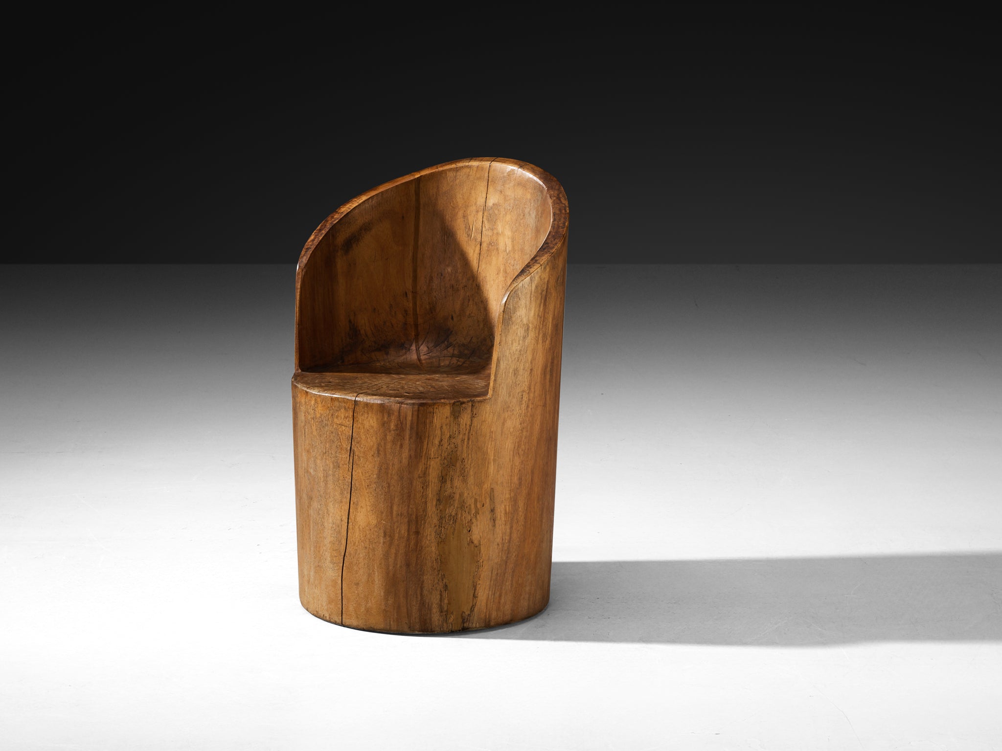 José Zanine Caldas Pilão Hand-Carved Chair in Brazilian Hardwood Seating Morentz