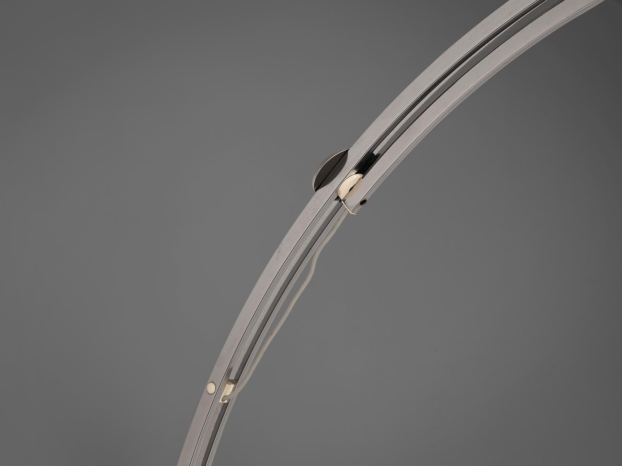 Goffredo Reggiani Wall-Mounted Pendant Lamp in Chrome lighting Morentz