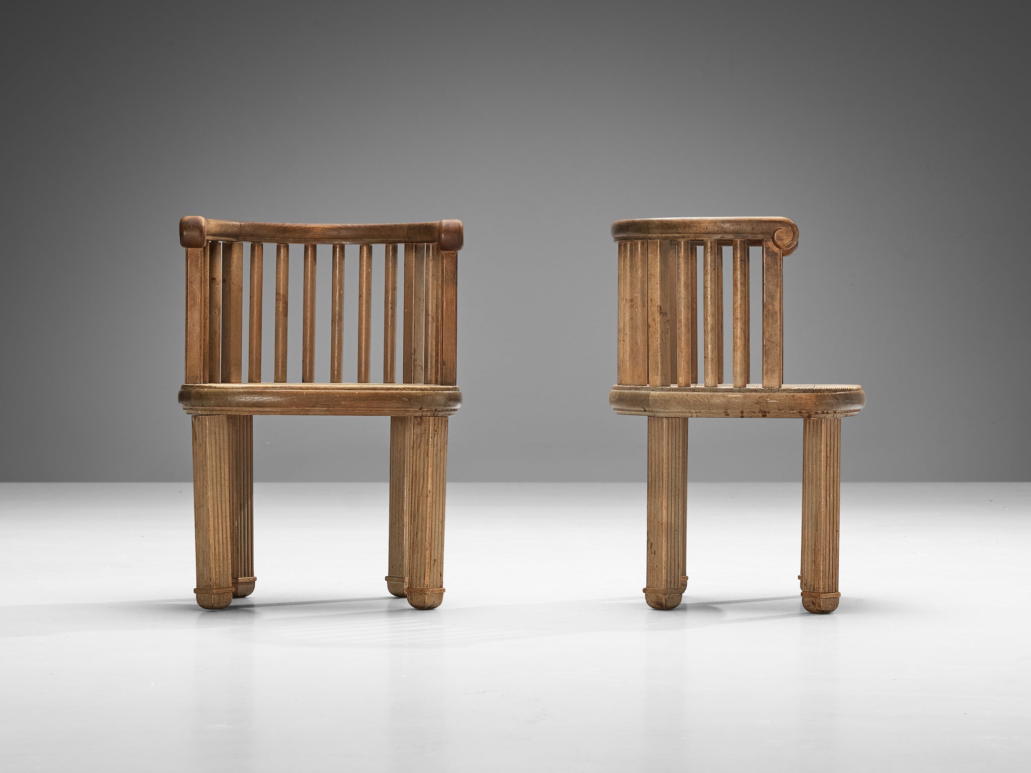 Elegant French Dining Chairs in Pine seating Morentz
