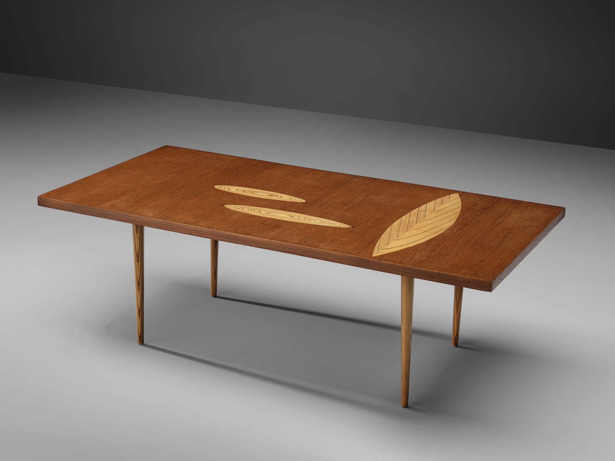 Tapio Wirkkala for Asko Coffee Table in Teak and Birch tables Morentz