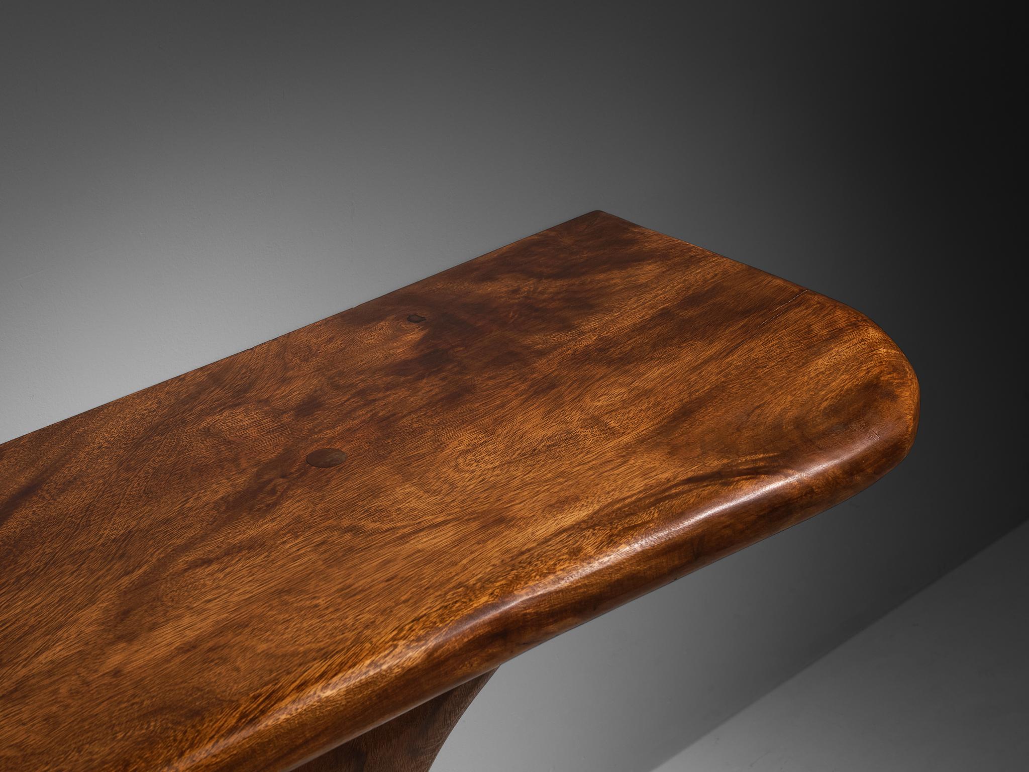 José Zanine Caldas Large Hand-Carved Console in Brazilian Hardwood tables Morentz