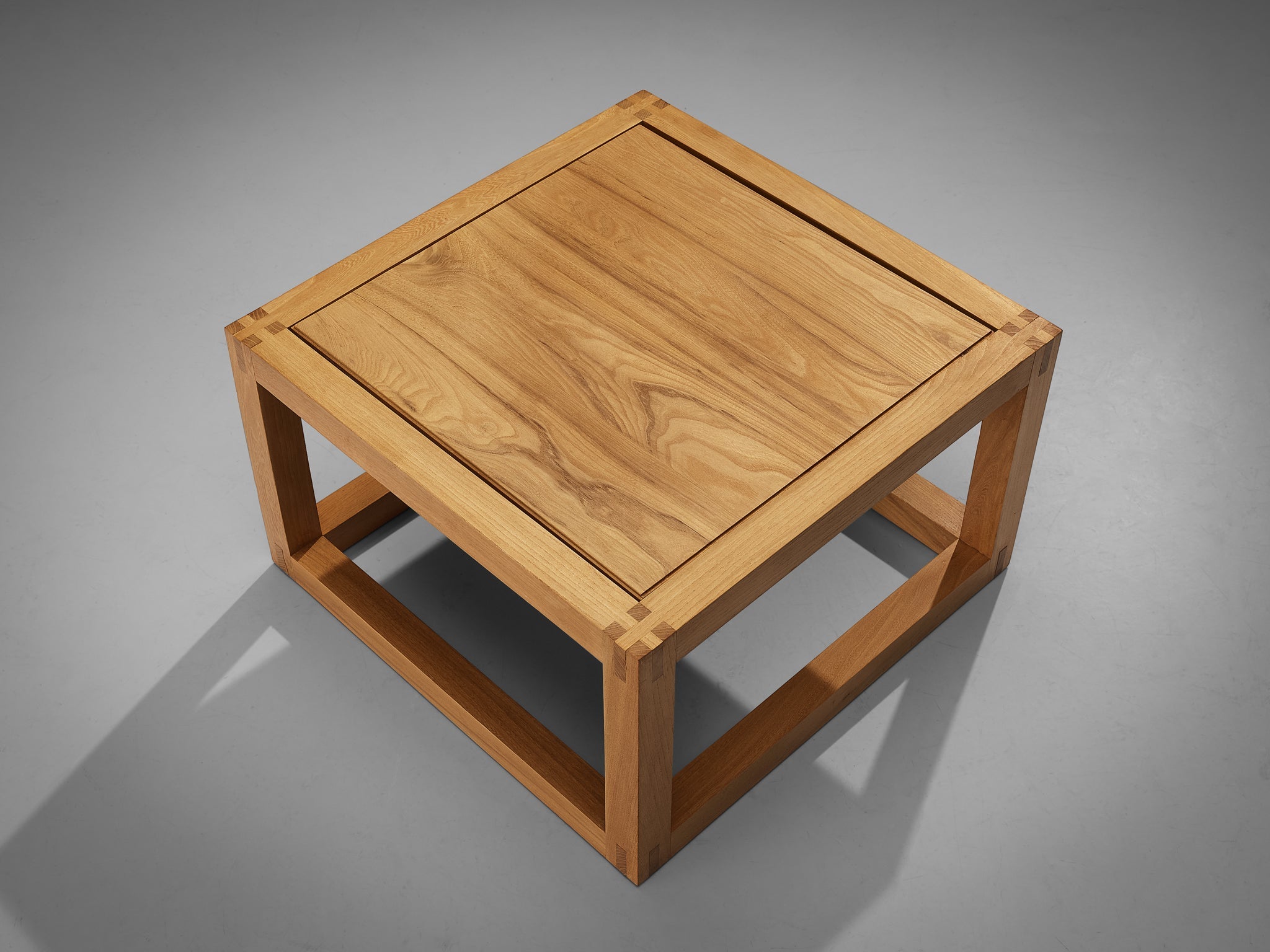 Maison Regain Cubic Side Table in Solid Elm tables Morentz