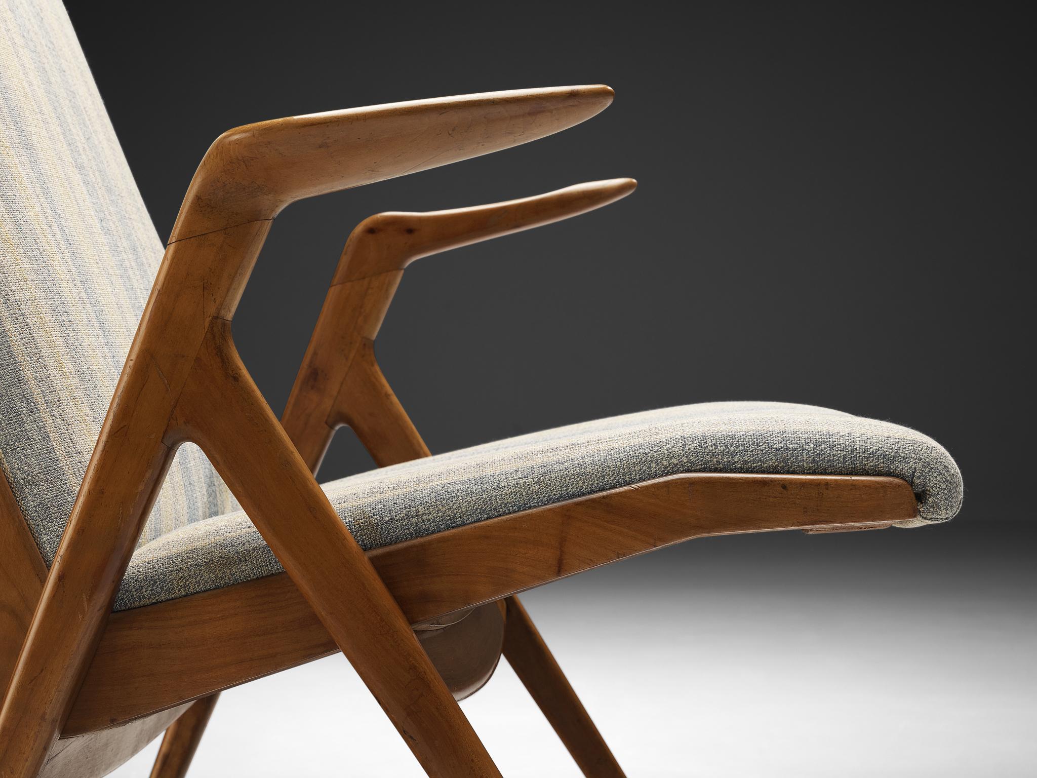 Pair of Taichiro Nakay Armchairs in Cherry Wood seating Morentz