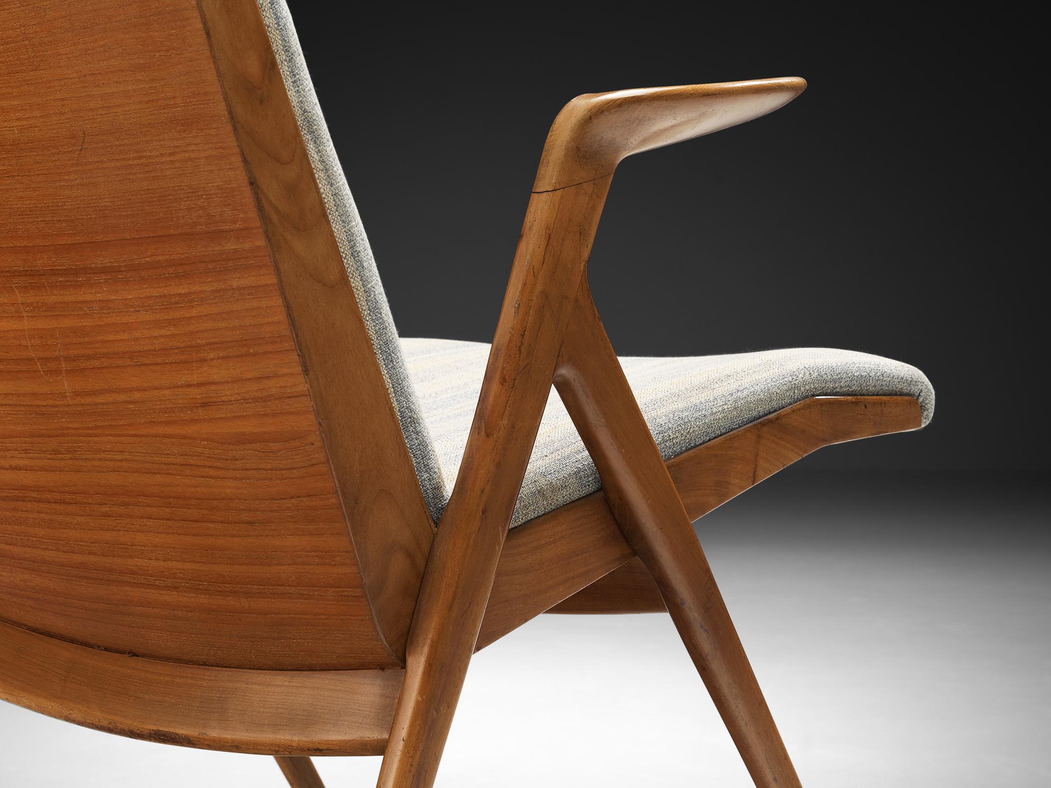 Pair of Taichiro Nakay Armchairs in Cherry Wood seating Morentz
