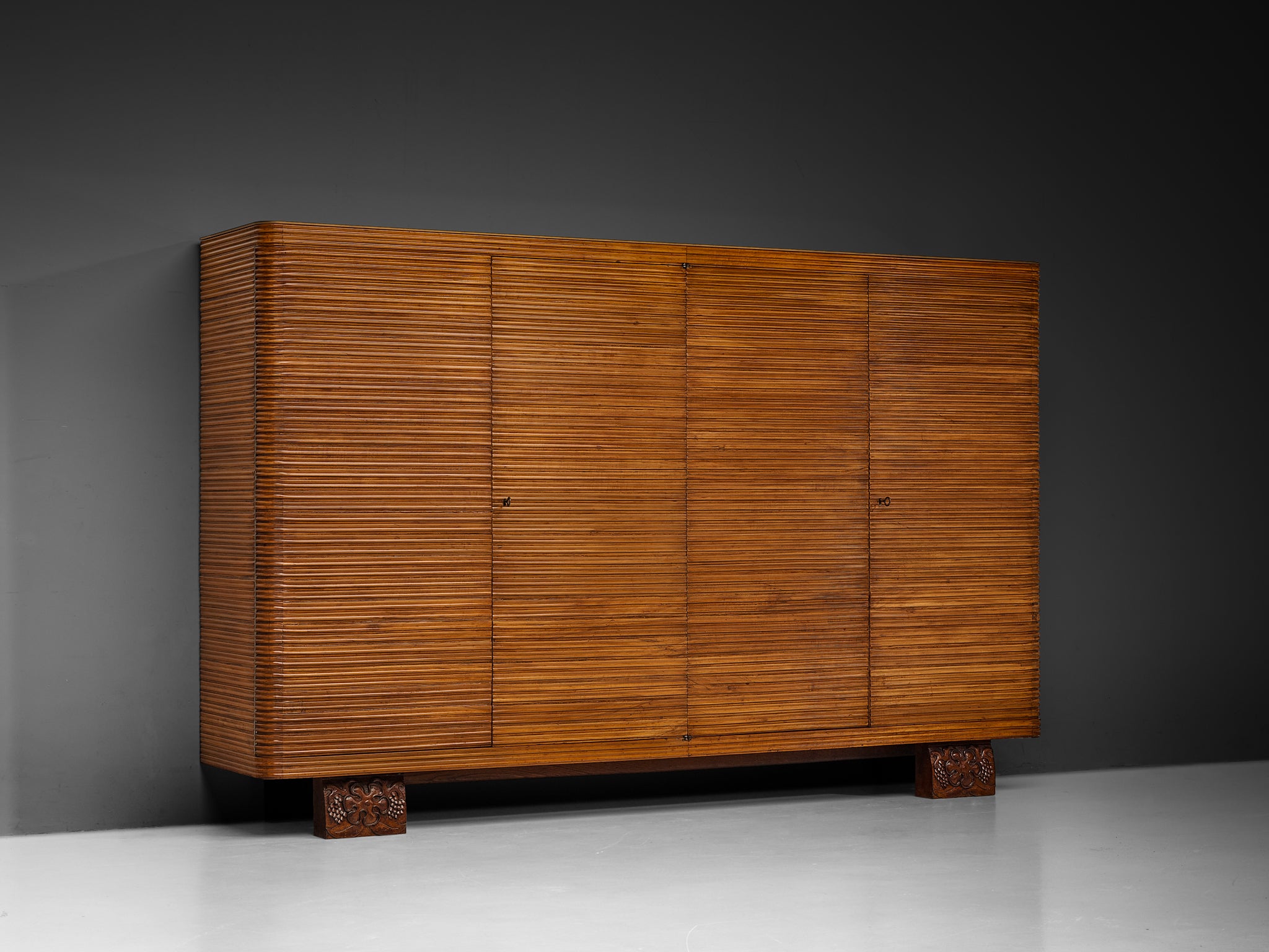Osvaldo Borsani for Arredamenti Borsani Varedo Highboard in Cherry Case pieces and storage cabinets Morentz