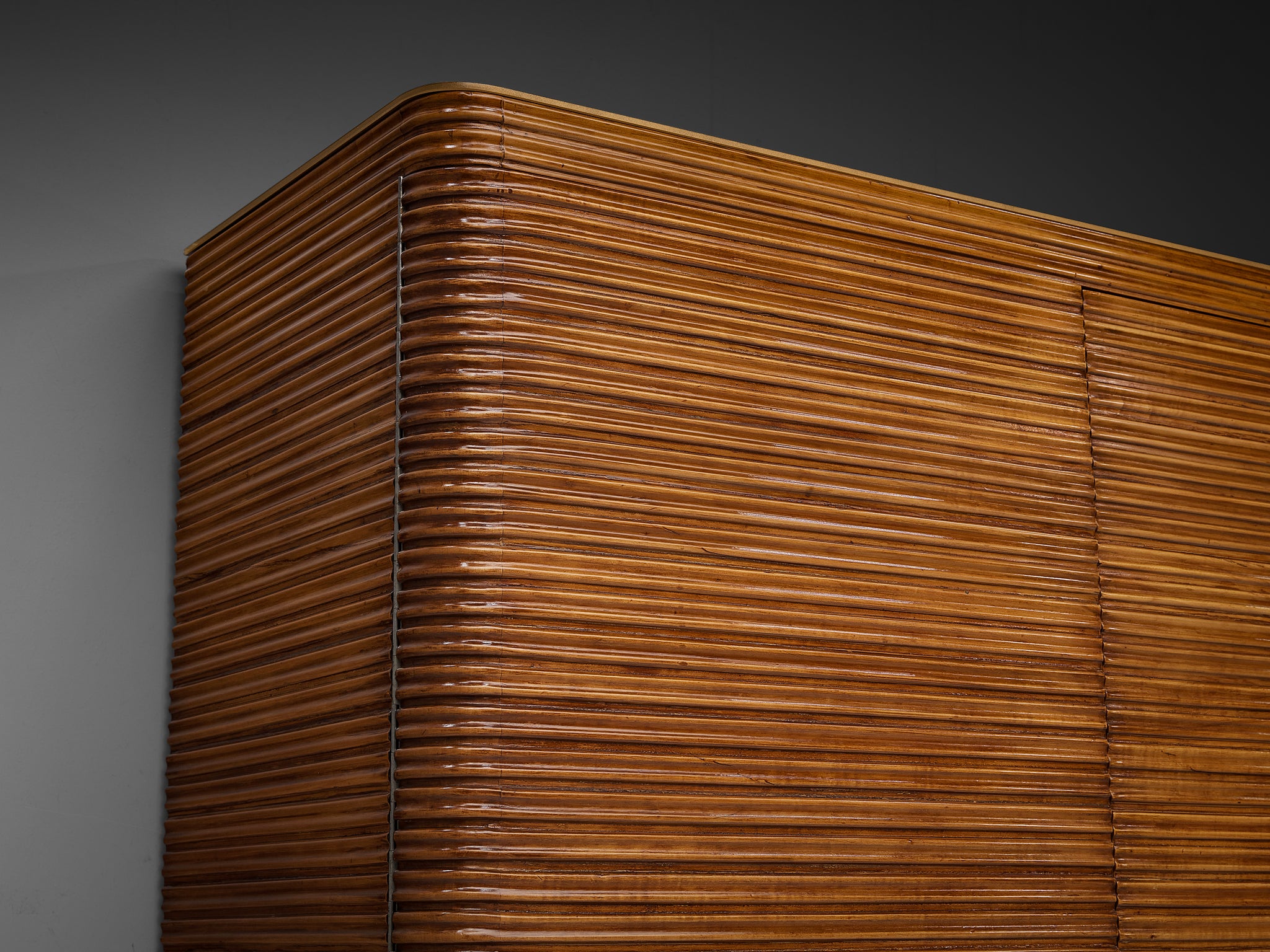 Osvaldo Borsani for Arredamenti Borsani Varedo Highboard in Cherry Case pieces and storage cabinets Morentz