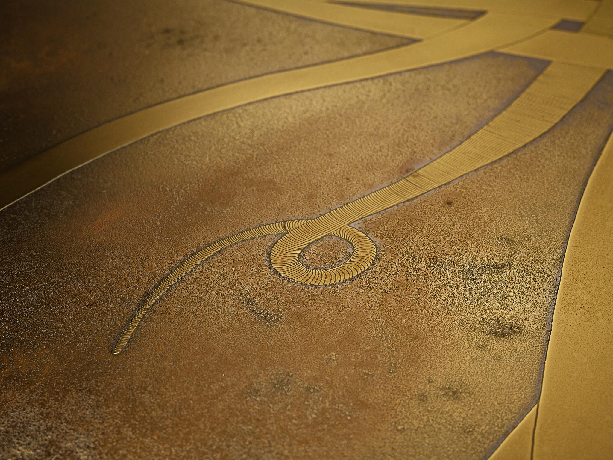 Christian Krekels Signed Coffee Table in Brass and Wengé tables Morentz