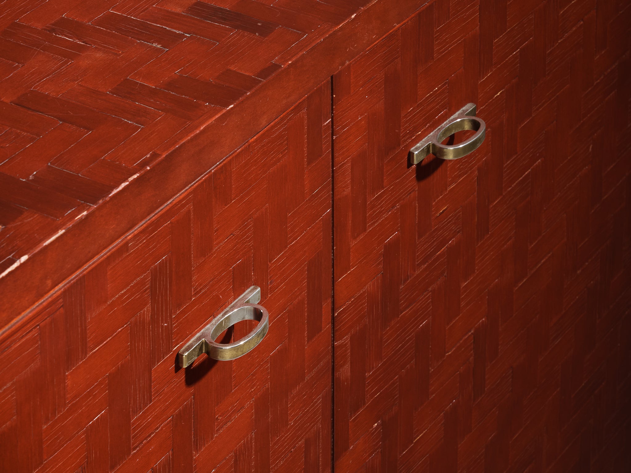 Luxurious Italian Cabinet in Bamboo and Brass Case pieces and storage cabinets Morentz