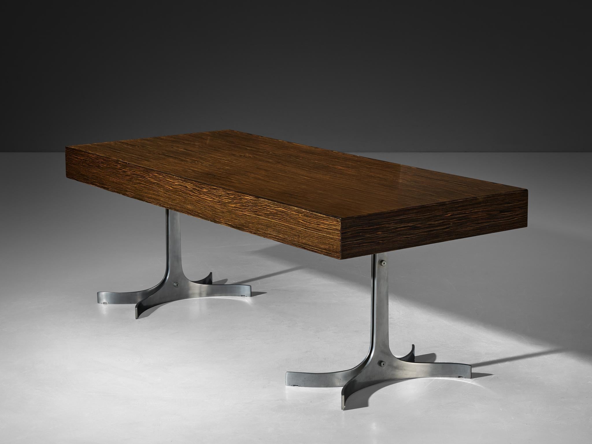 Mid-Century Modern Italian Executive Desk with Sculptural Base tables Morentz