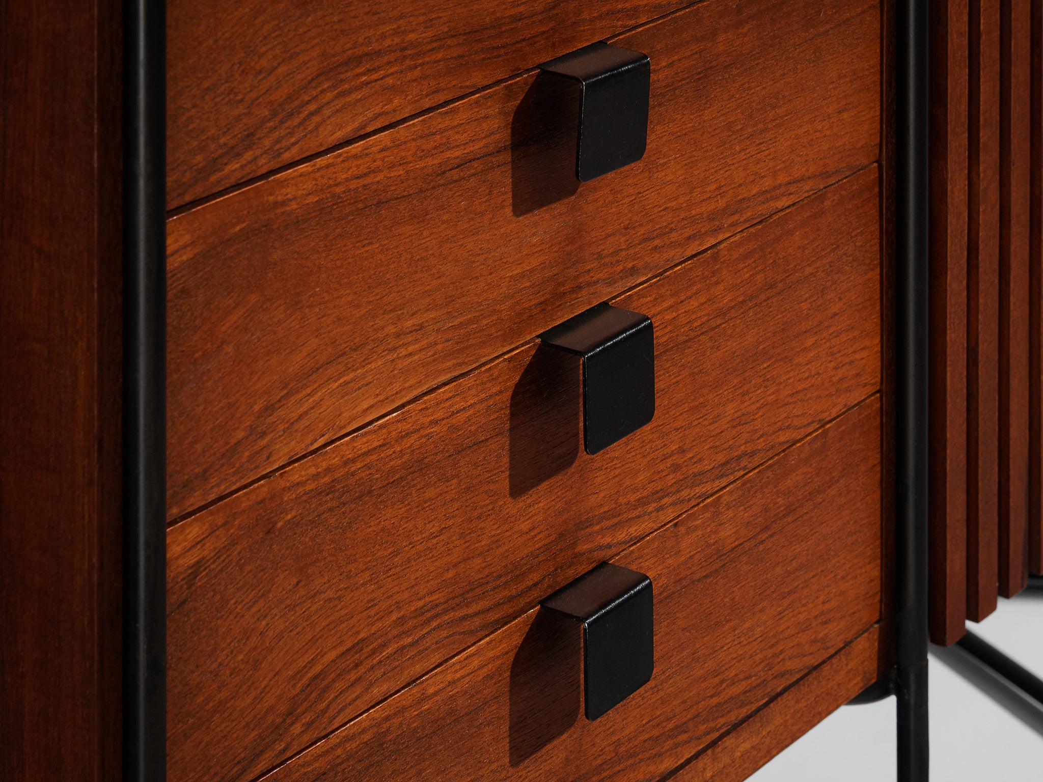 Taichiro Nakai for La Permanente Mobili Wall Cabinet in Maple and Mahogany Case pieces and storage cabinets Morentz