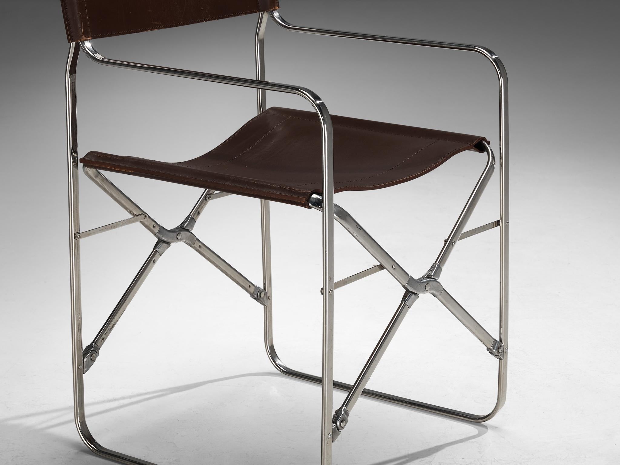 Gae Aulenti for Zanotta Set of Four 'April' Chairs in Original Leather seating Morentz