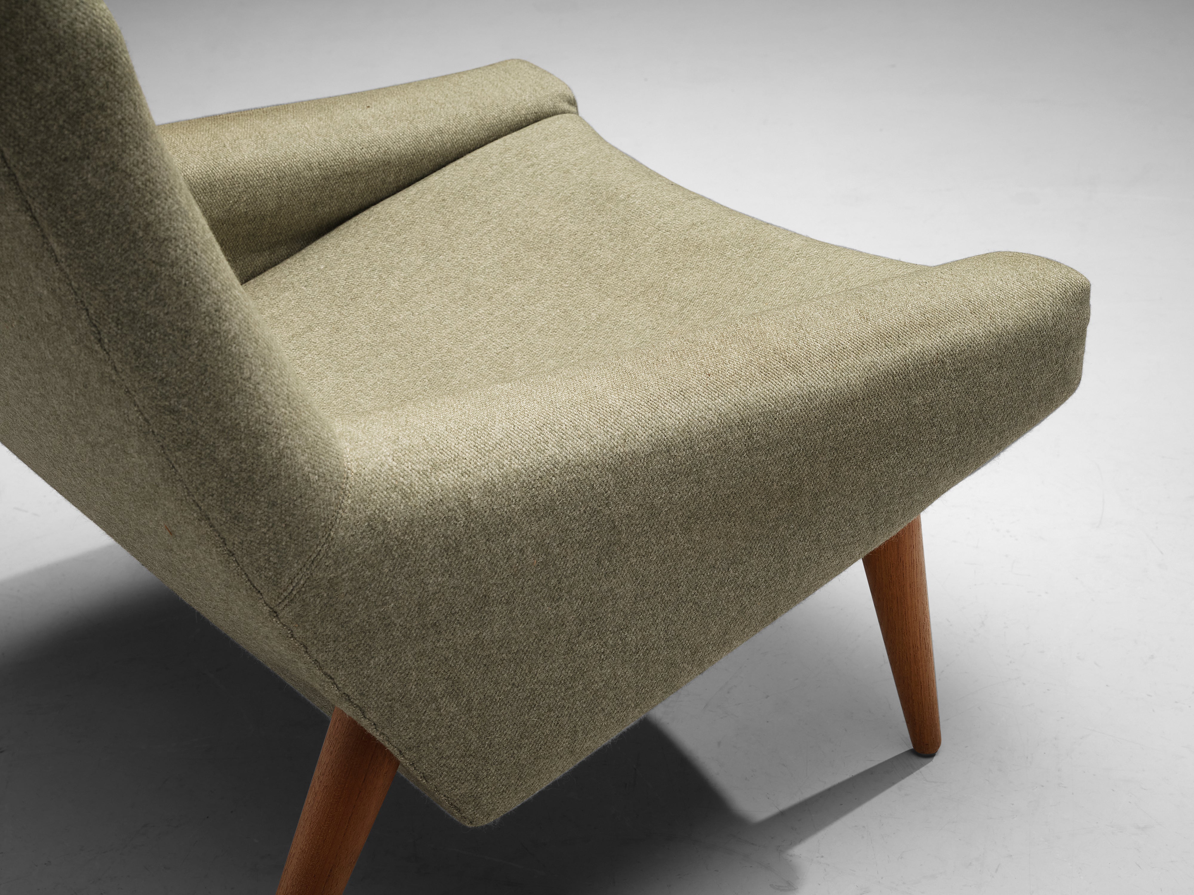 Illum Wikkelsø Lounge Chair in Green Upholstery seating Morentz