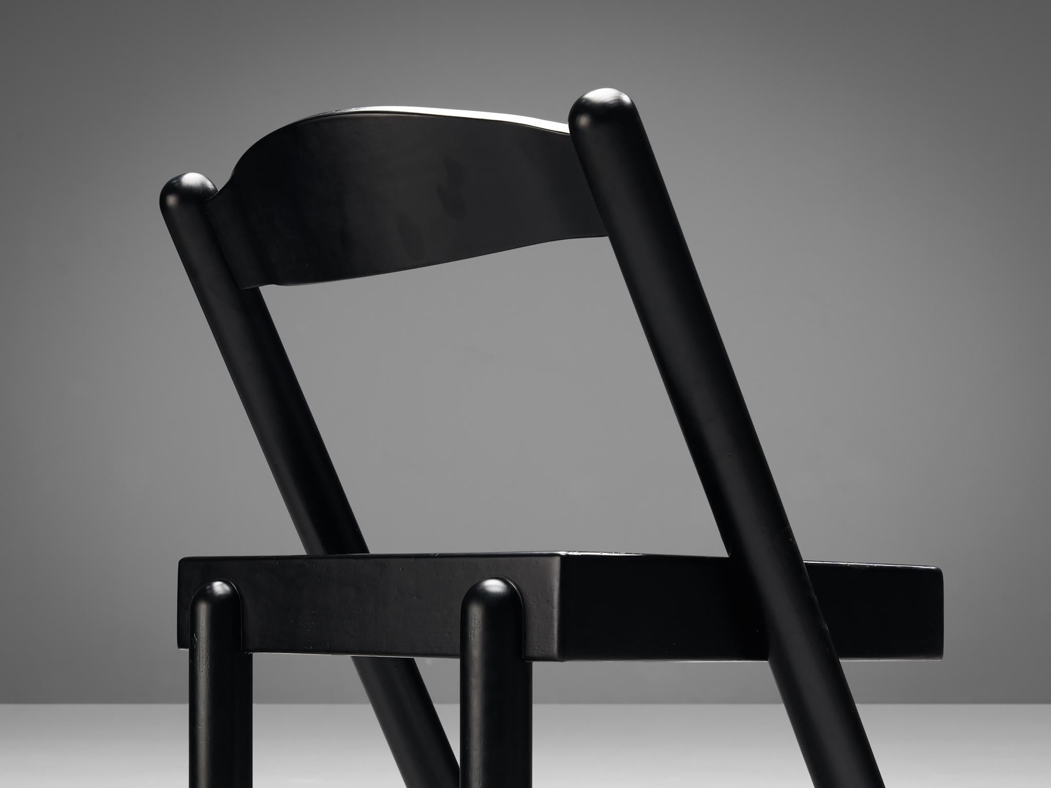 Renato Toso & Roberto Pamio for Stilwood Set of Eight Stools in Stained Ash seating Morentz