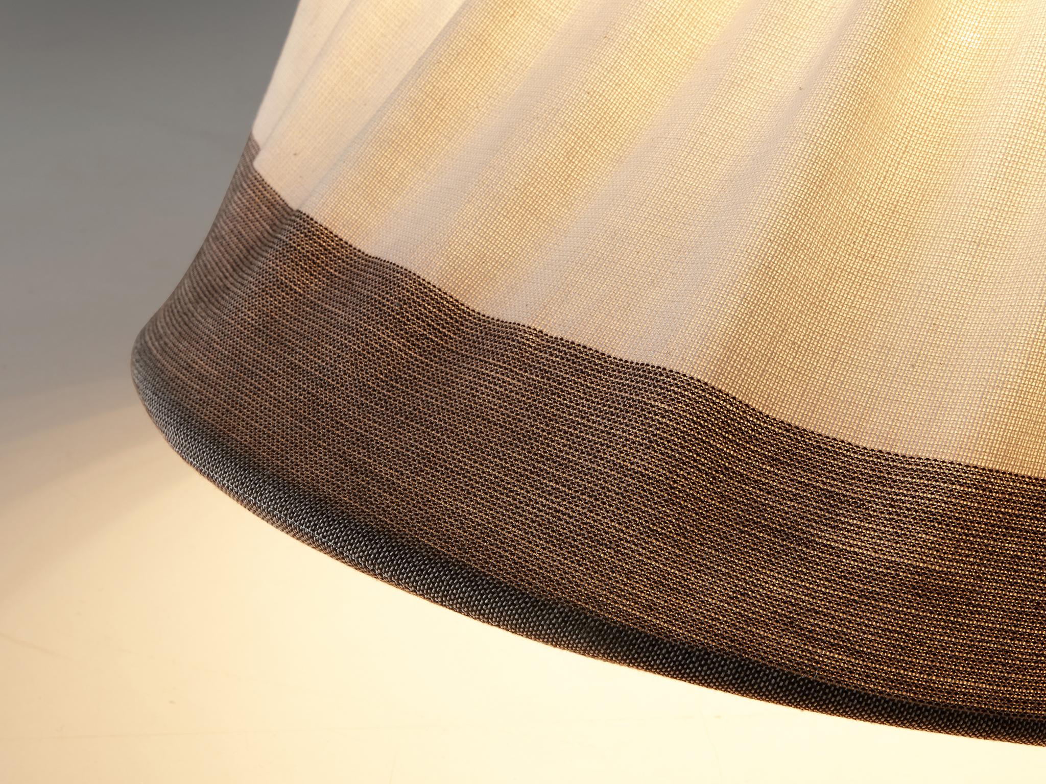 Mario Bellini for Artemide Table or Floor Lamp 'Circo' in Off-White Canvas lighting Morentz