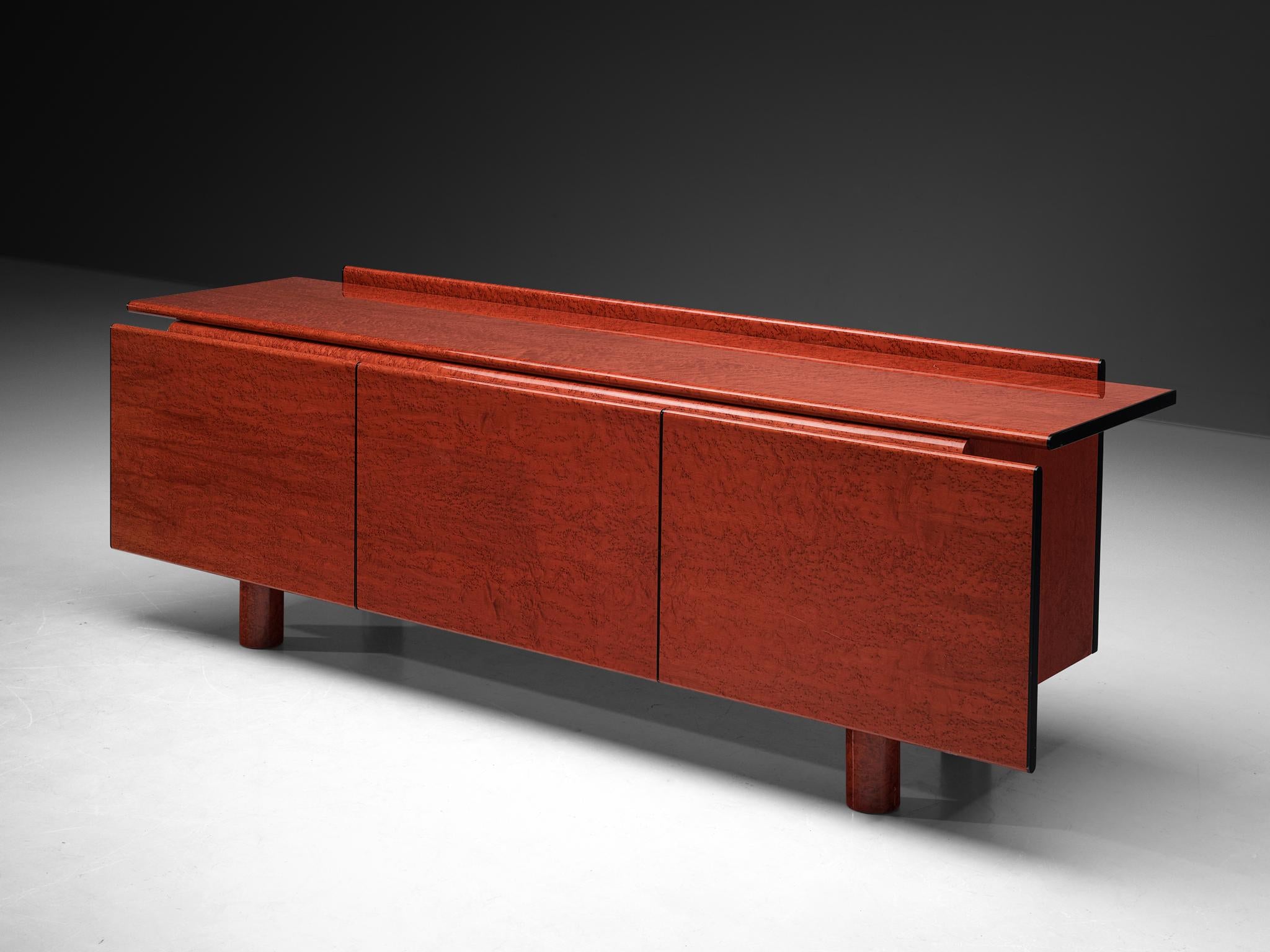 Carlo Marelli & Massimo Molteni 'Tula' Sideboard in Red Birdseye Maple case pieces and storage cabinets Morentz