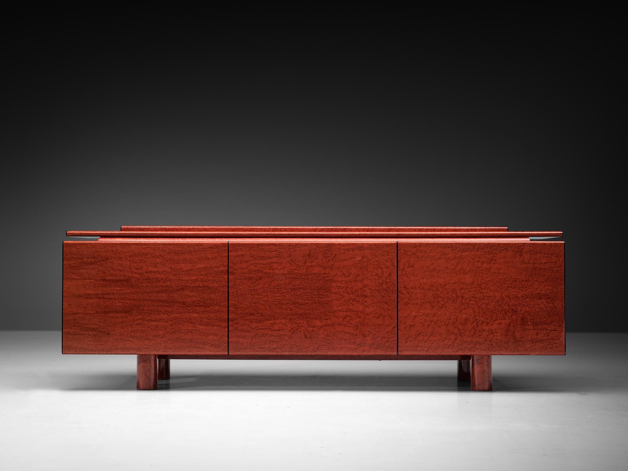 Carlo Marelli & Massimo Molteni 'Tula' Sideboard in Red Birdseye Maple case pieces and storage cabinets Morentz
