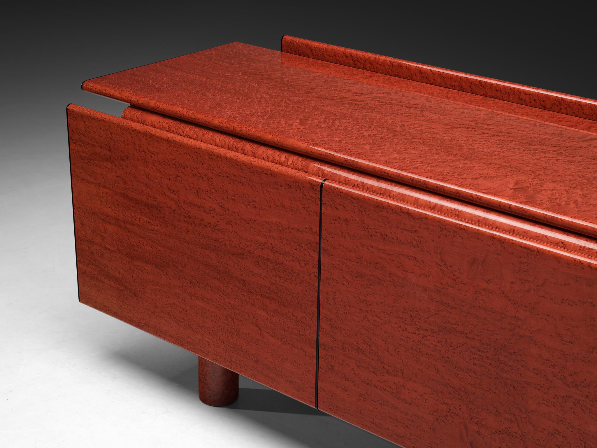 Carlo Marelli & Massimo Molteni 'Tula' Sideboard in Red Birdseye Maple case pieces and storage cabinets Morentz