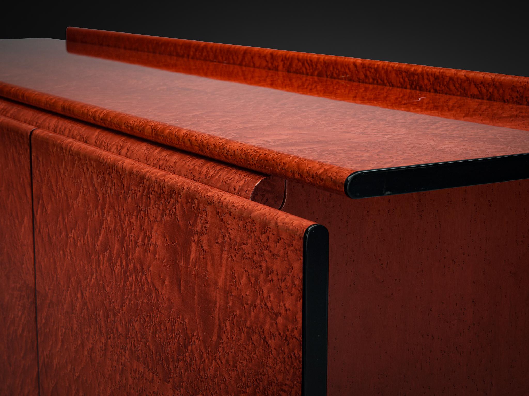 Carlo Marelli & Massimo Molteni 'Tula' Sideboard in Red Birdseye Maple case pieces and storage cabinets Morentz